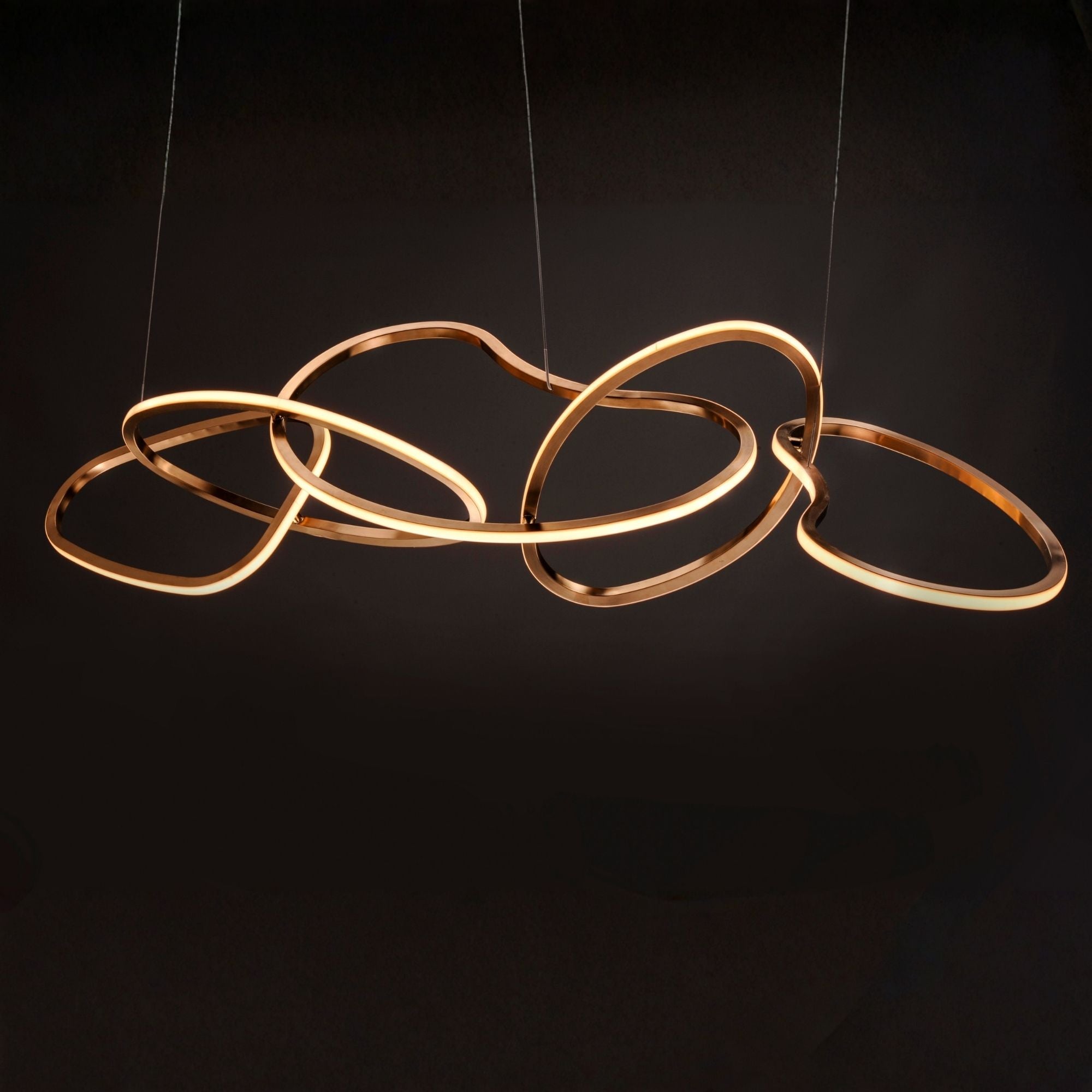 ET2 Lighting - Unity 55" Linear LED Pendant, Brushed Champagne Finish | Bees Lighting