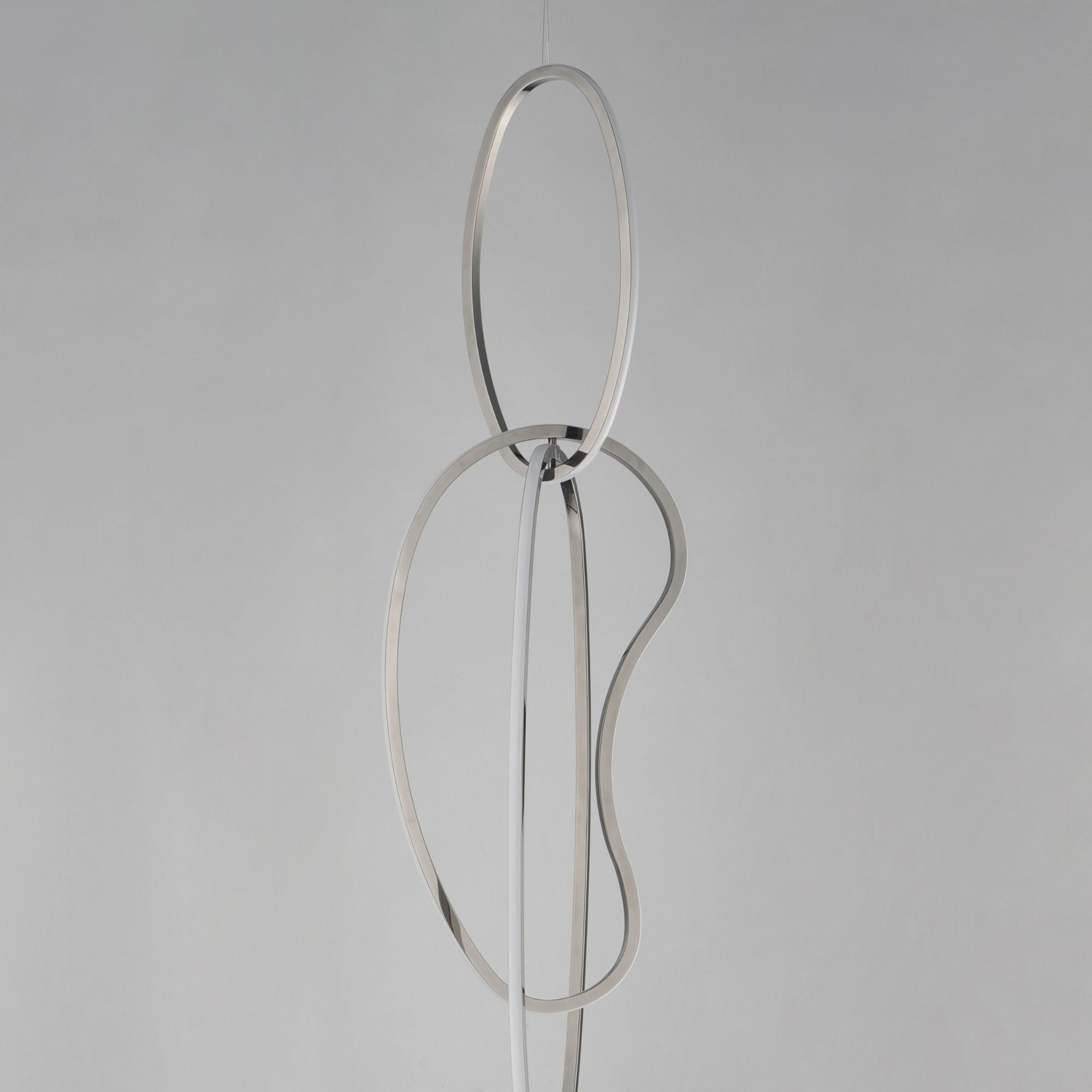 Unity 63" Vertical LED Pendant, Black Chrome Finish