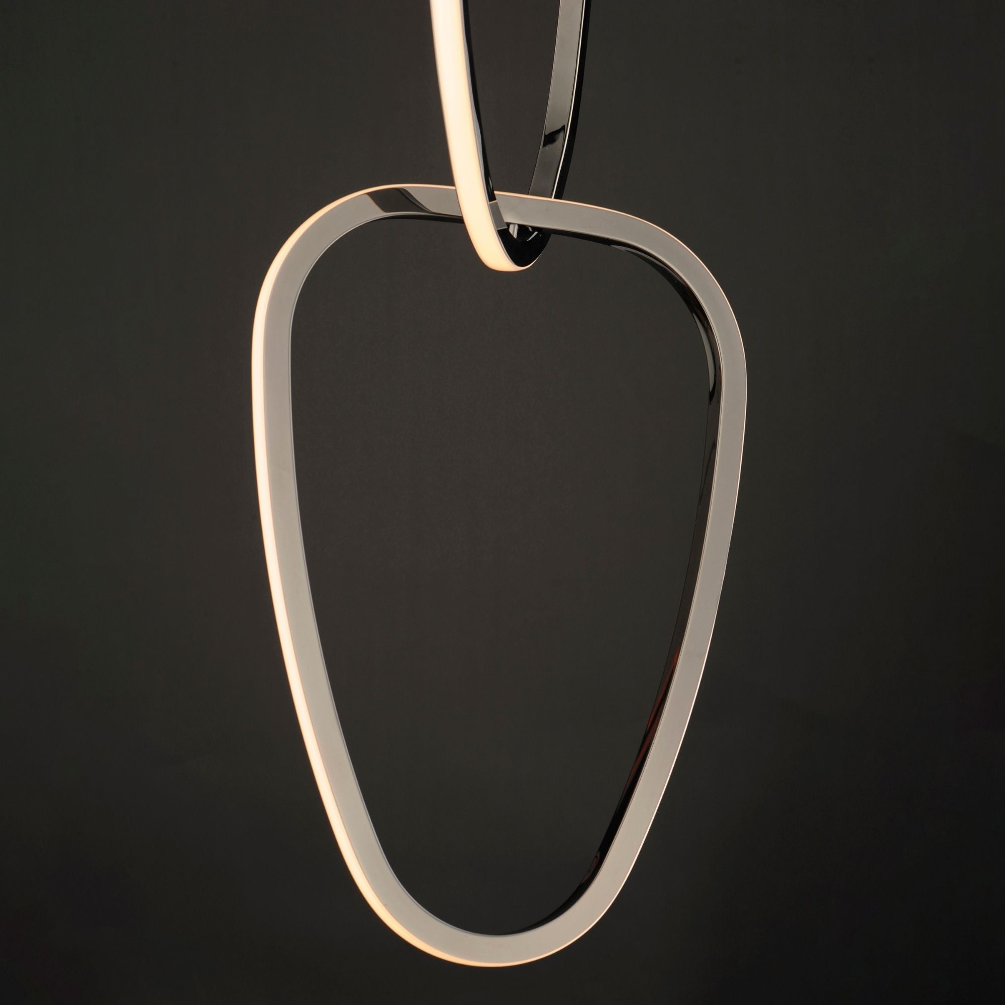 Unity 63" Vertical LED Pendant, Black Chrome Finish