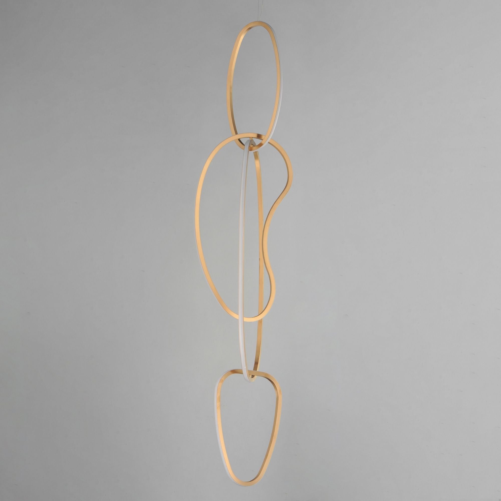 Unity 63" Vertical LED Pendant, Brushed Champagne Finish