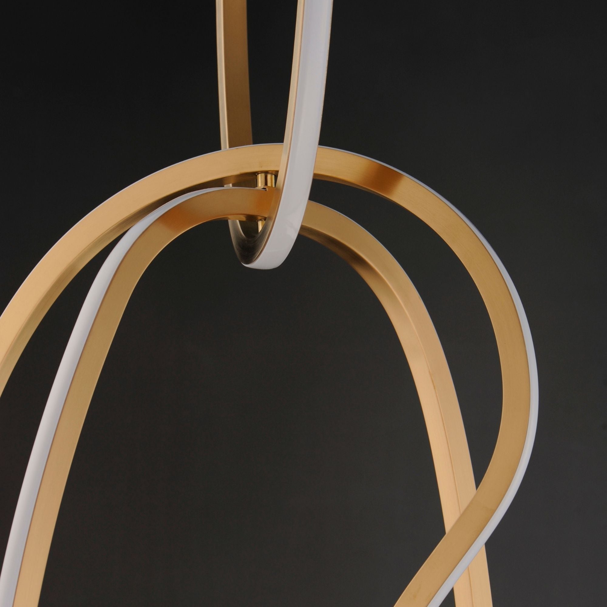 Unity 63" Vertical LED Pendant, Brushed Champagne Finish