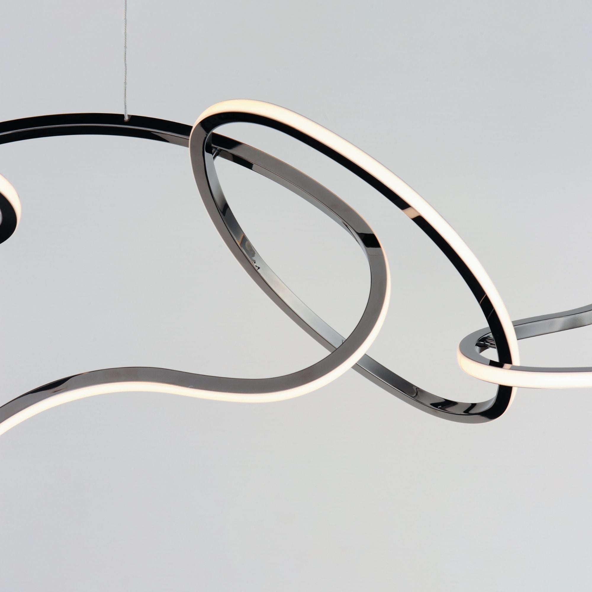 ET2 Lighting - Unity 69" Linear LED Pendant, Black Chrome Finish | Bees Lighting