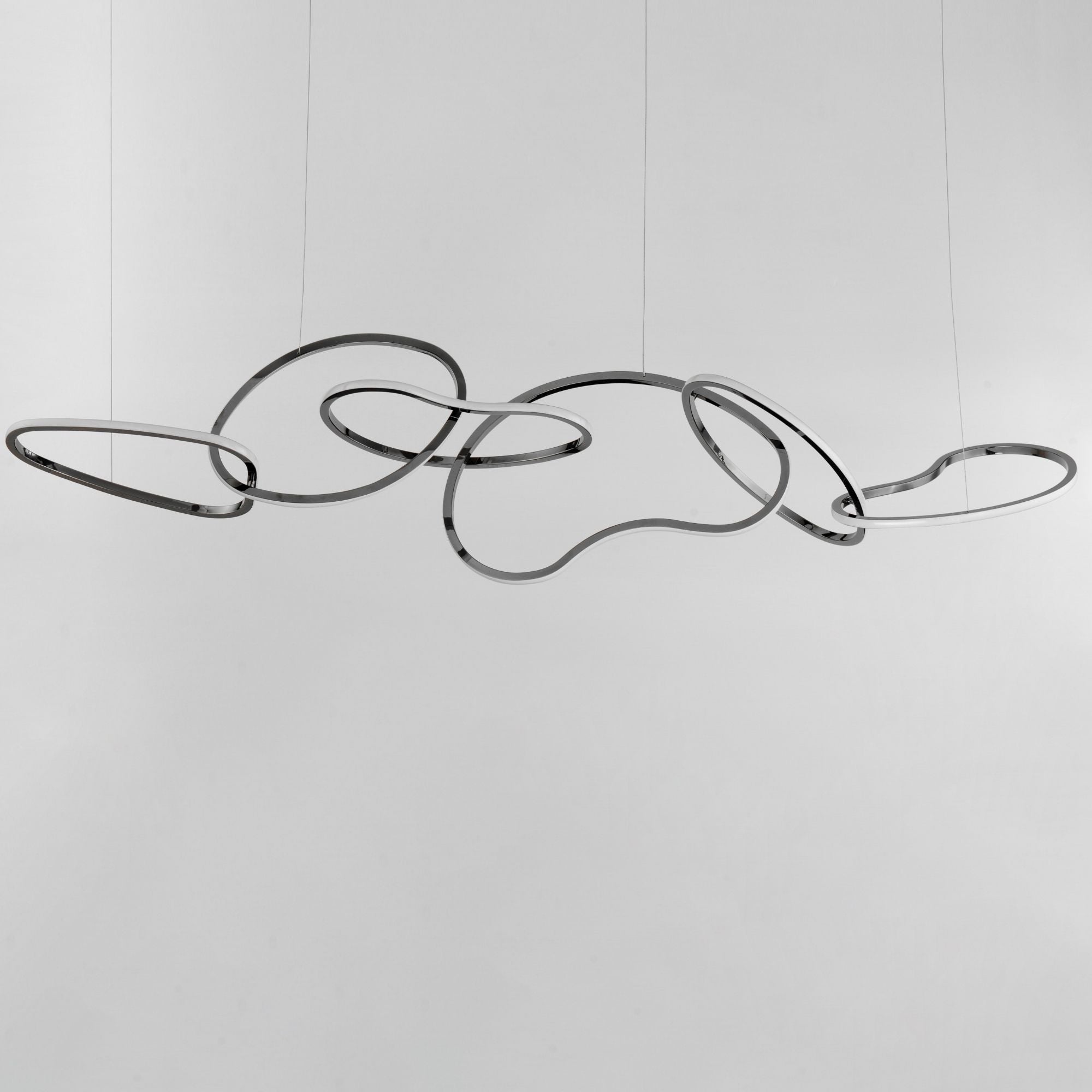 ET2 Lighting - Unity 69" Linear LED Pendant, Black Chrome Finish | Bees Lighting