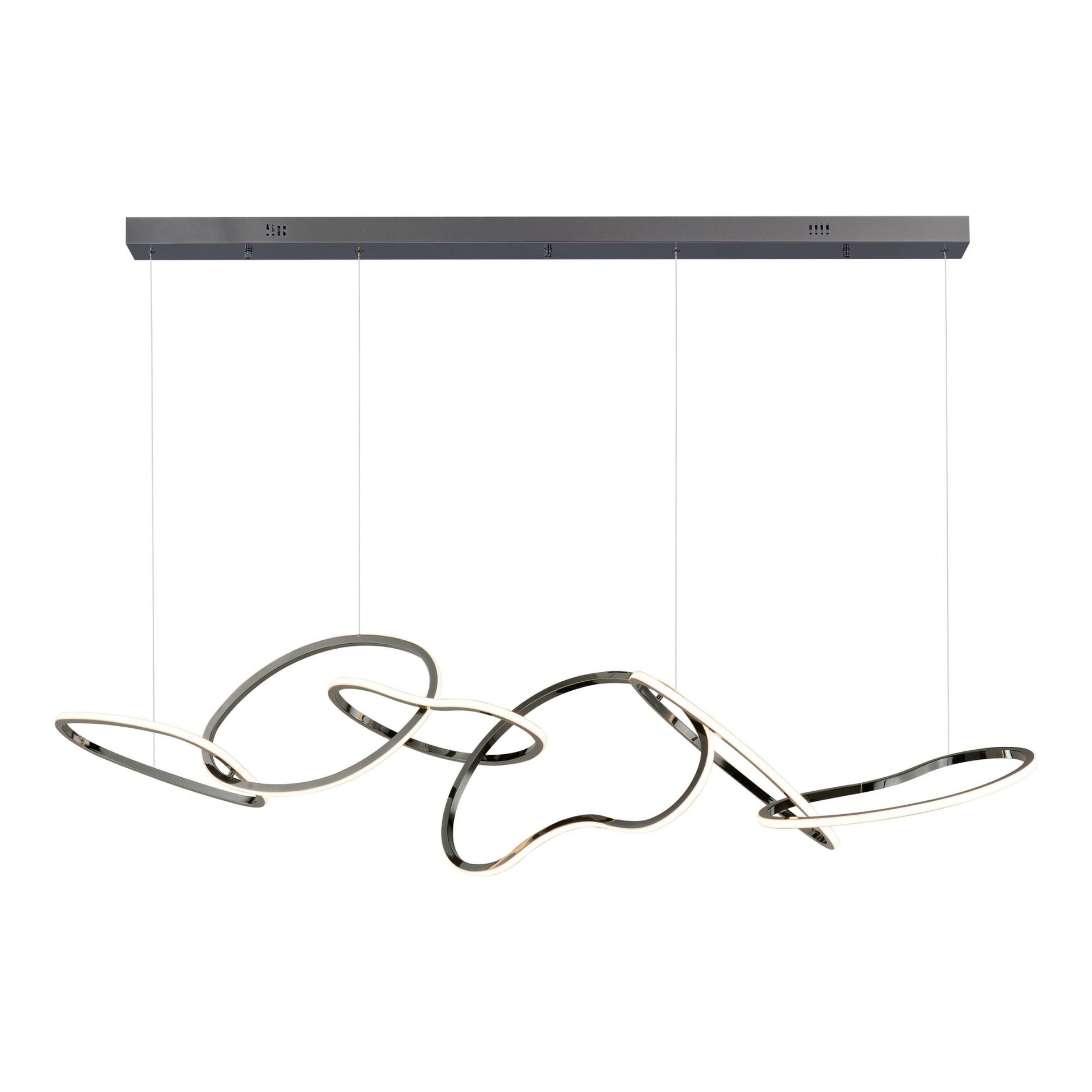 ET2 Lighting - Unity 69" Linear LED Pendant, Black Chrome Finish | Bees Lighting
