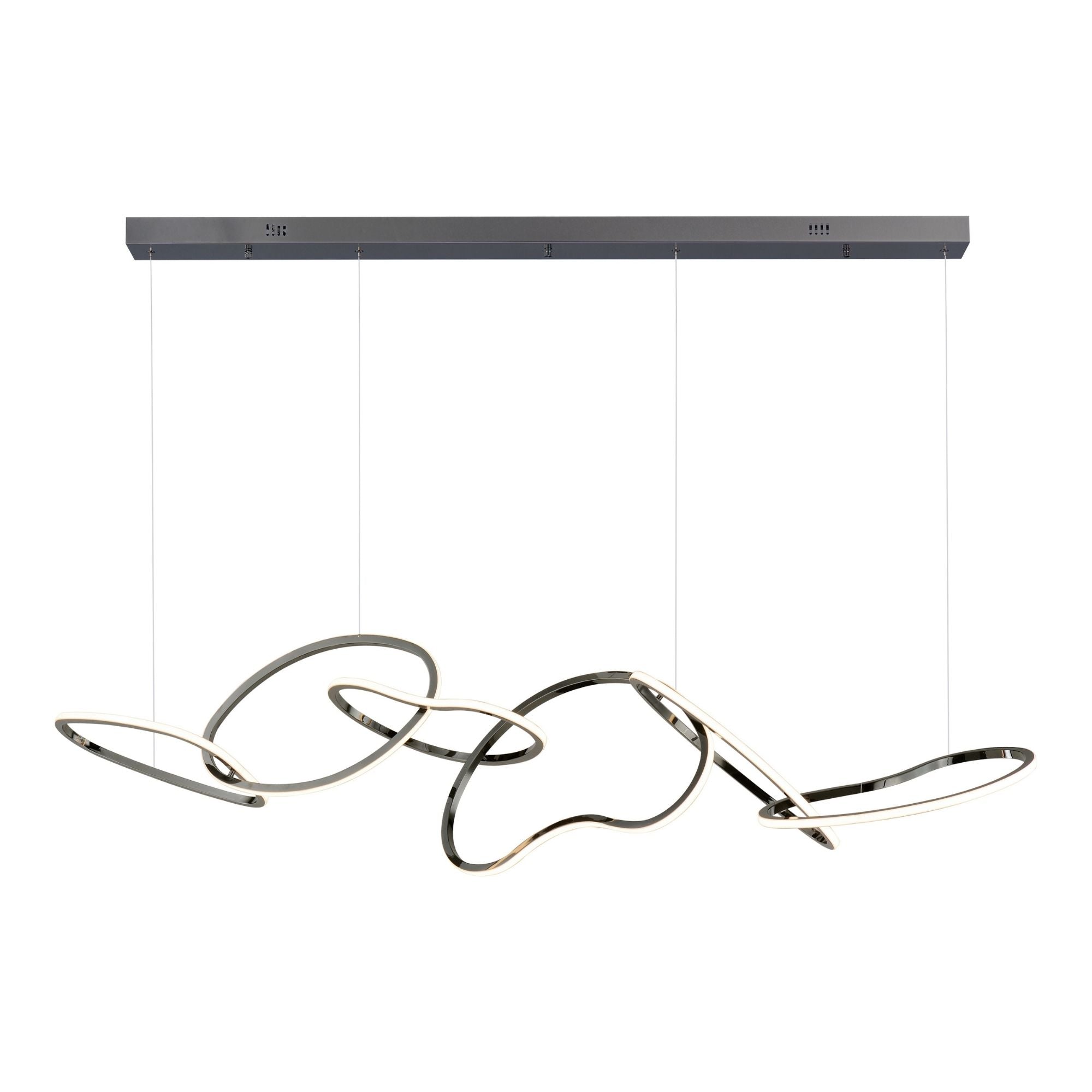 ET2 Lighting - Unity 69" Linear LED Pendant, Black Chrome Finish | Bees Lighting