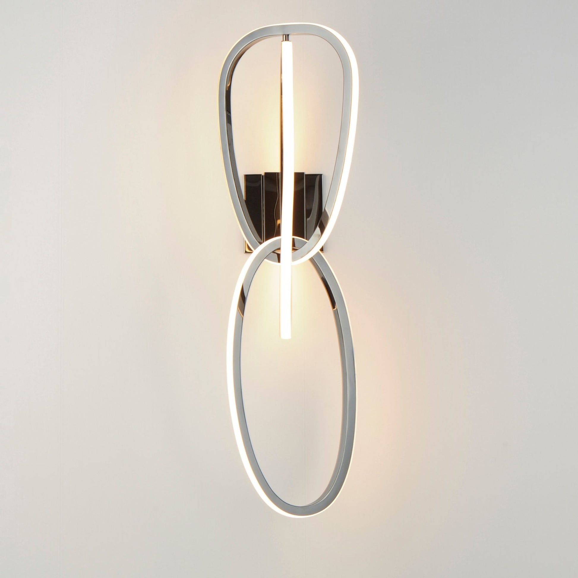 ET2 Lighting - Unity 27" 3-Light LED Wall Sconce, Black Chrome Finish | Bees Lighting