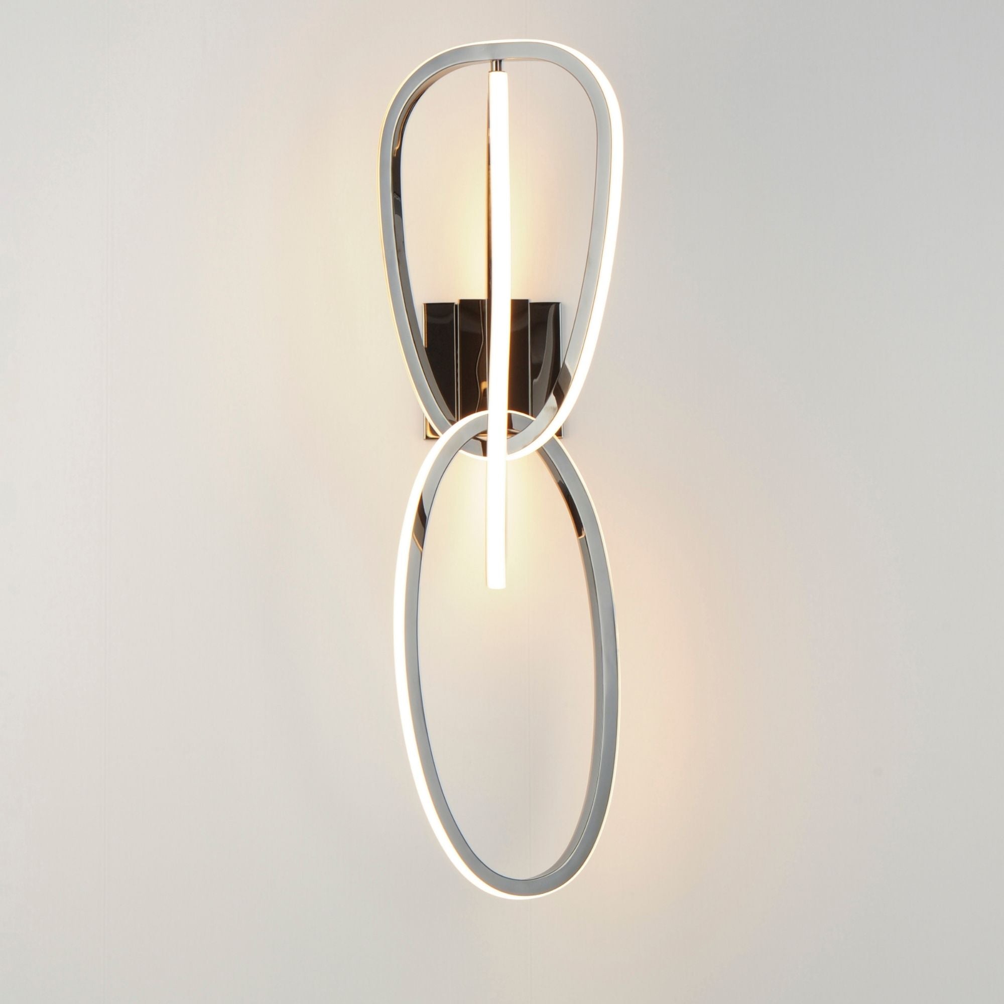 ET2 Lighting - Unity 27" 3-Light LED Wall Sconce, Black Chrome Finish | Bees Lighting