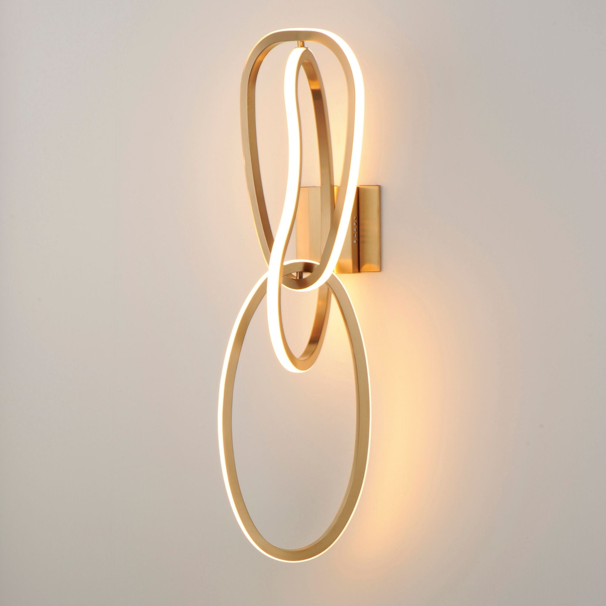 ET2 Lighting - Unity 27" 3-Light LED Wall Sconce, Brushed Champagne Finish | Bees Lighting