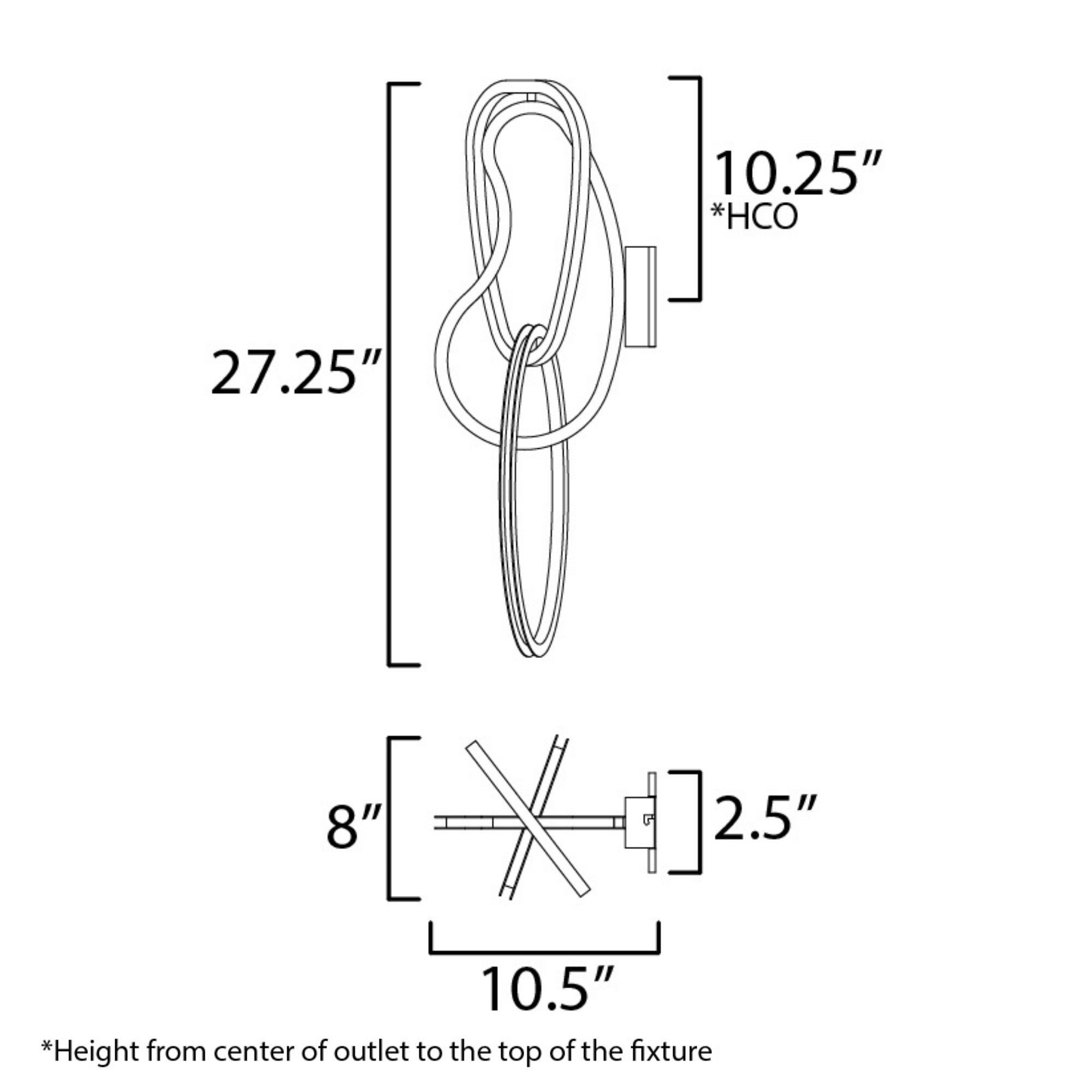 ET2 Lighting - Unity 27" 3-Light LED Wall Sconce, Brushed Champagne Finish | Bees Lighting