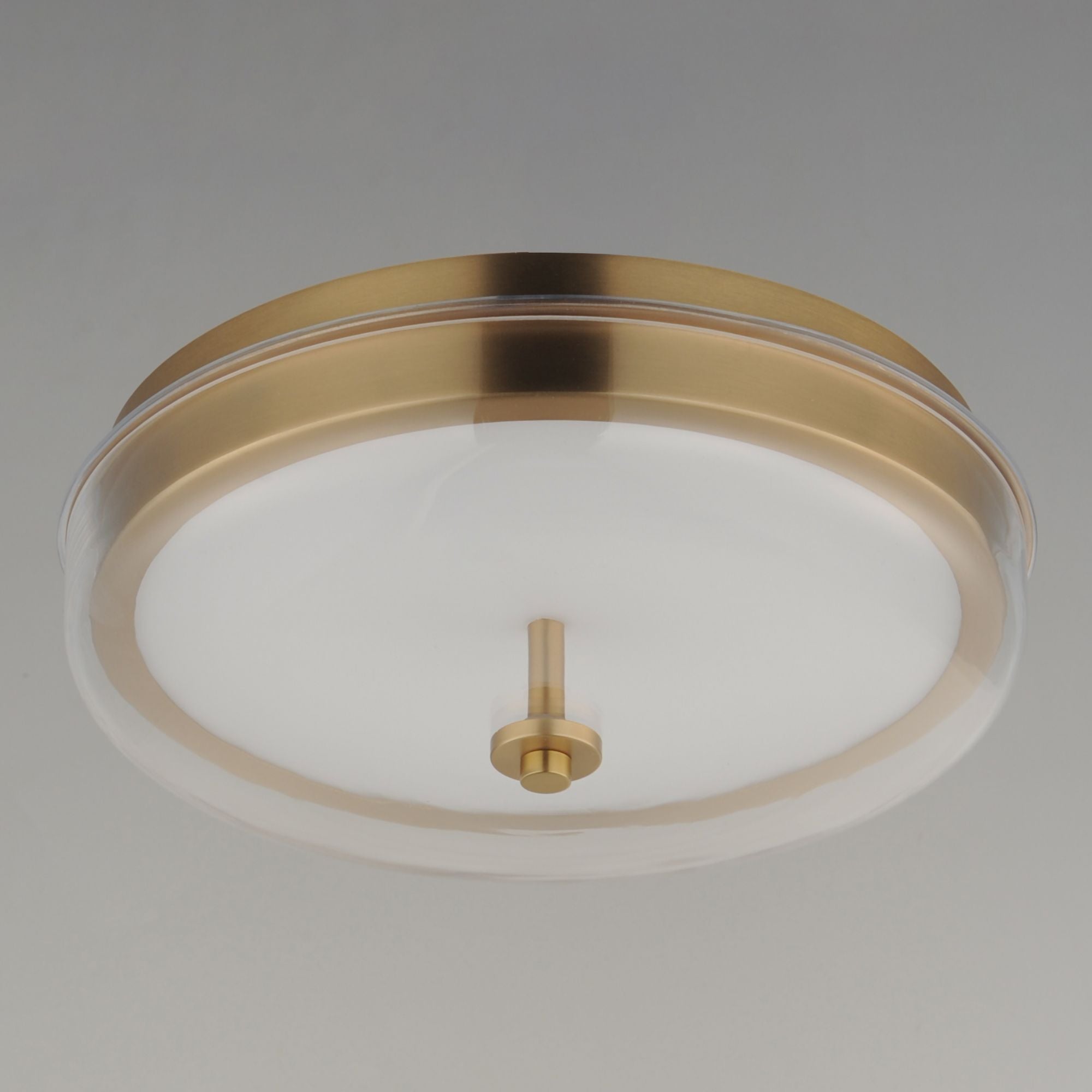 Voto 12" LED Flush Mount, Natural Aged Brass Finish