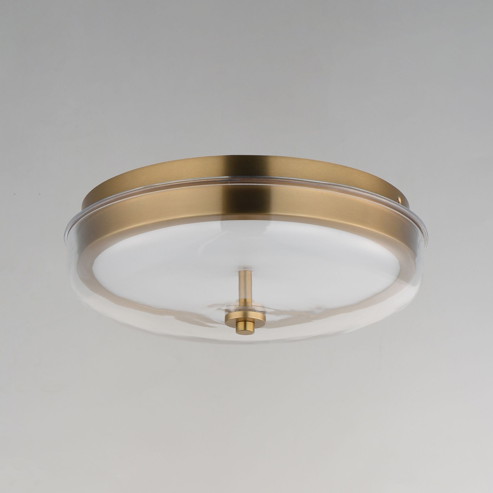 Voto 12" LED Flush Mount, Natural Aged Brass Finish