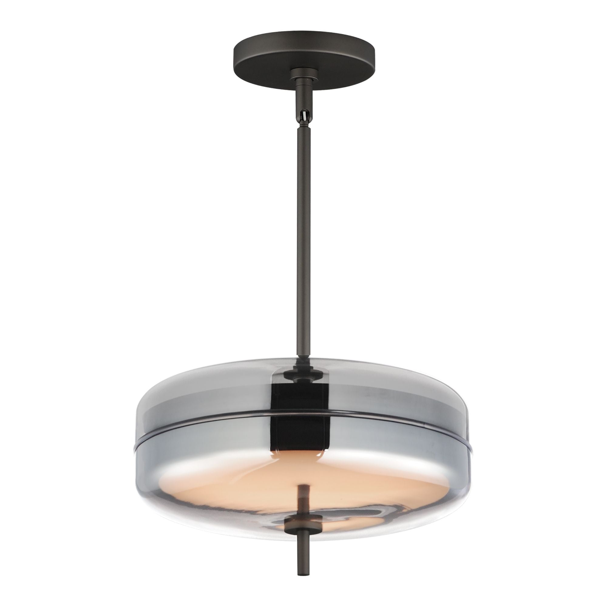 Voto 12" 2-Light LED Pendant, Gunmetal Finish