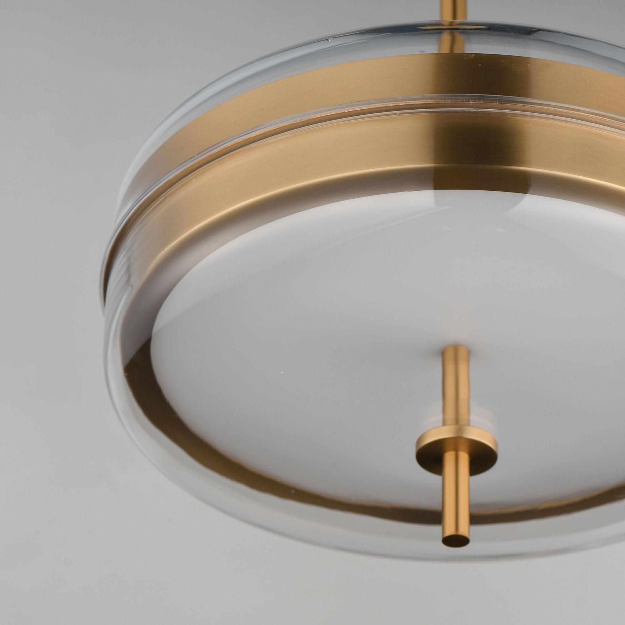 Voto 12" 2-Light LED Pendant, Natural Aged Brass Finish