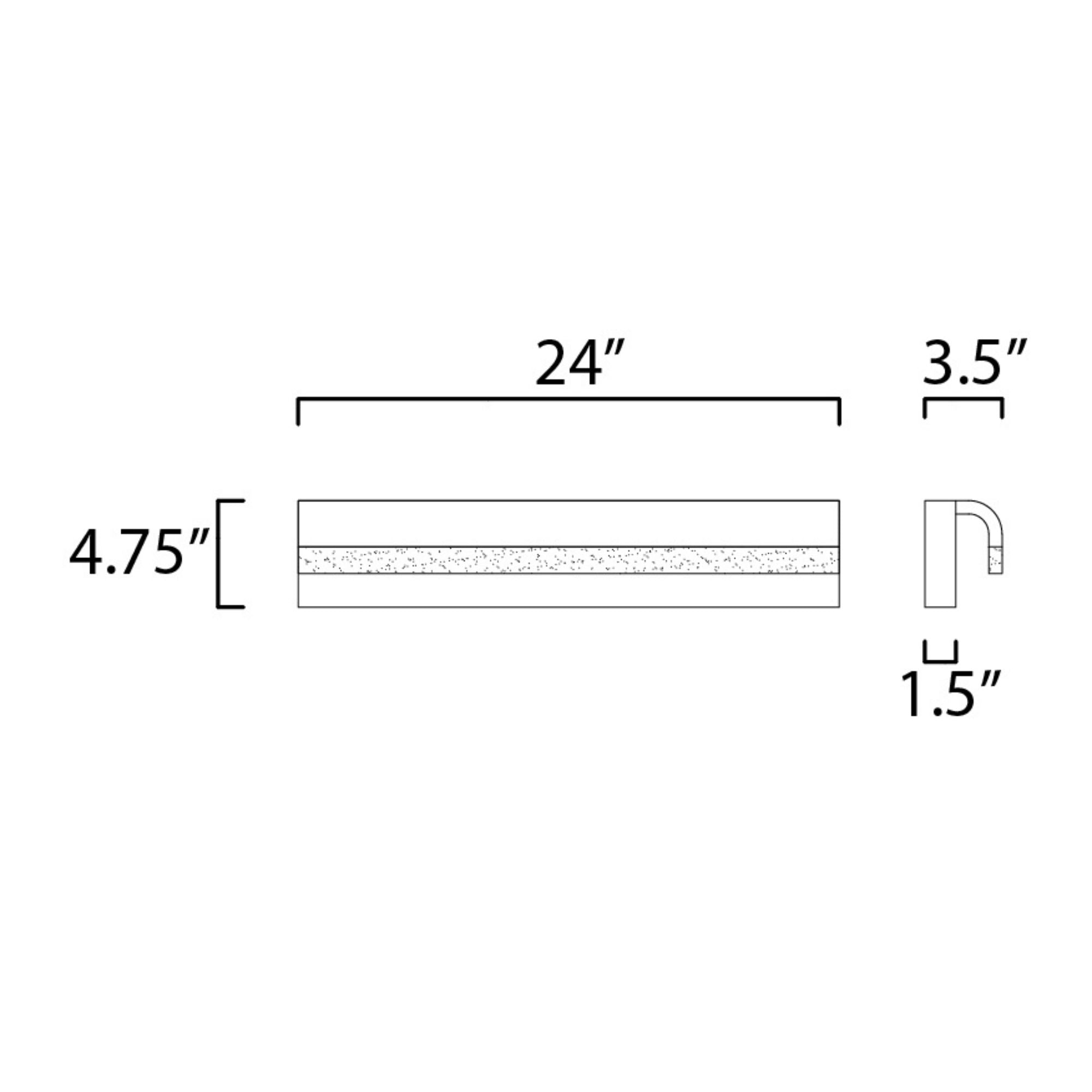 ET2 Lighting - Waterfall 24" LED Bath Vanity, Polished Chrome Finish | Bees Lighting