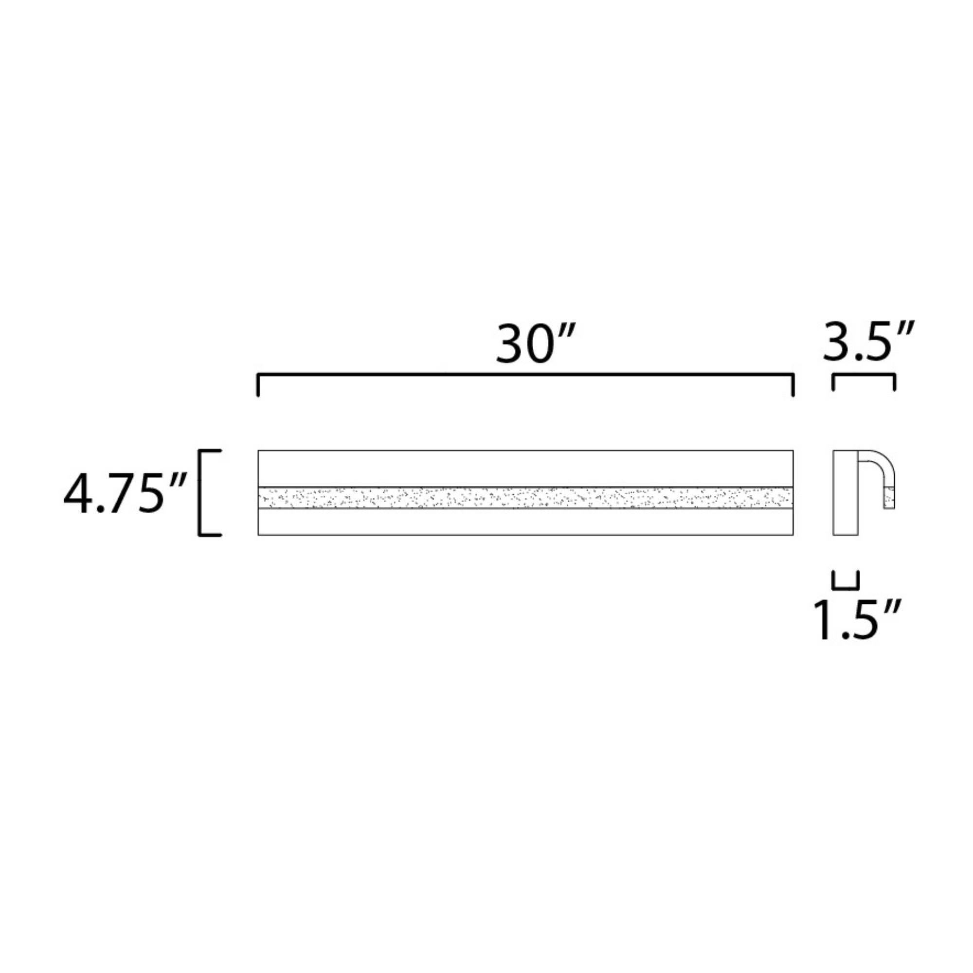 ET2 Lighting - Waterfall 30" LED Bath Vanity, Polished Chrome Finish | Bees Lighting