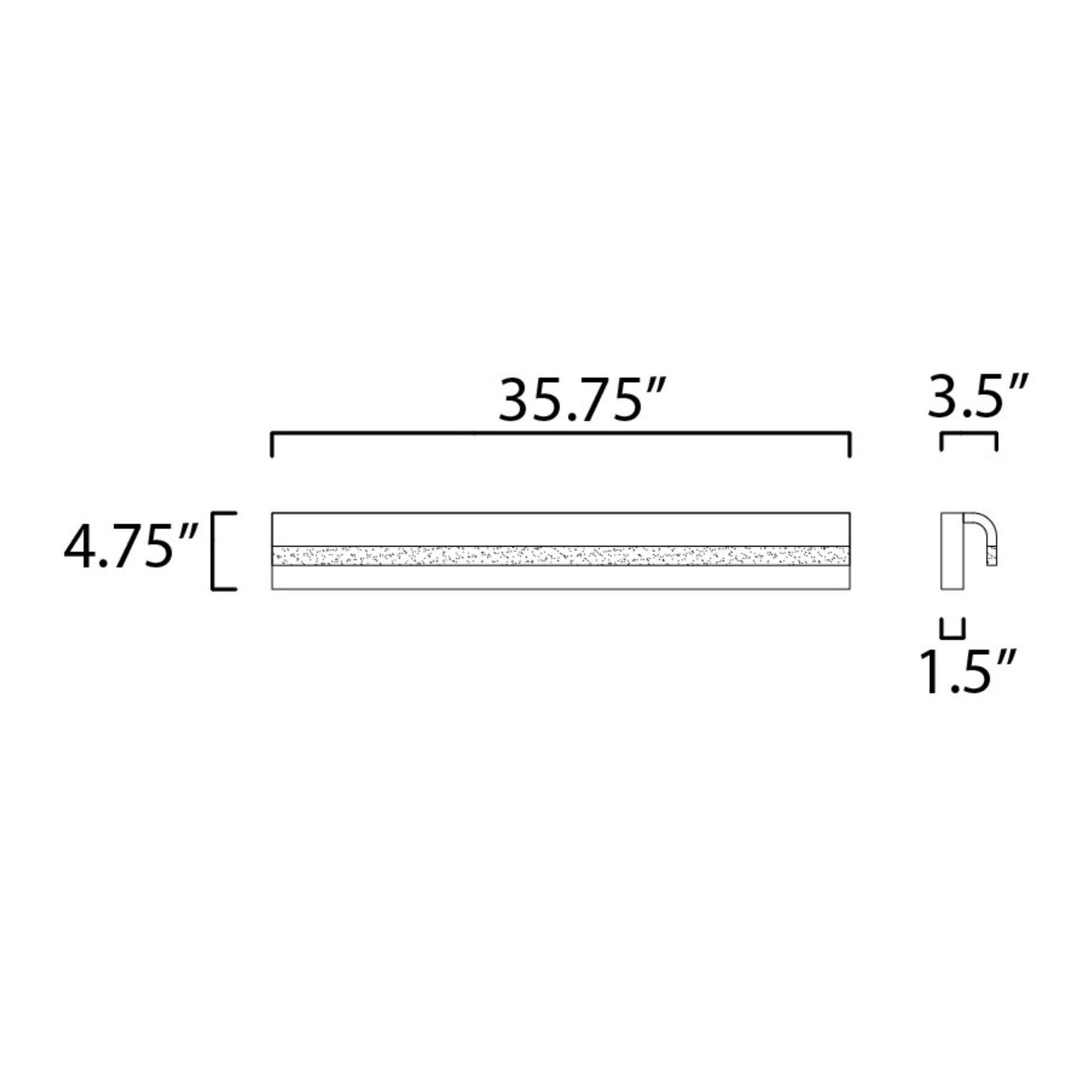 ET2 Lighting - Waterfall 36" LED Bath Vanity, Polished Chrome Finish | Bees Lighting