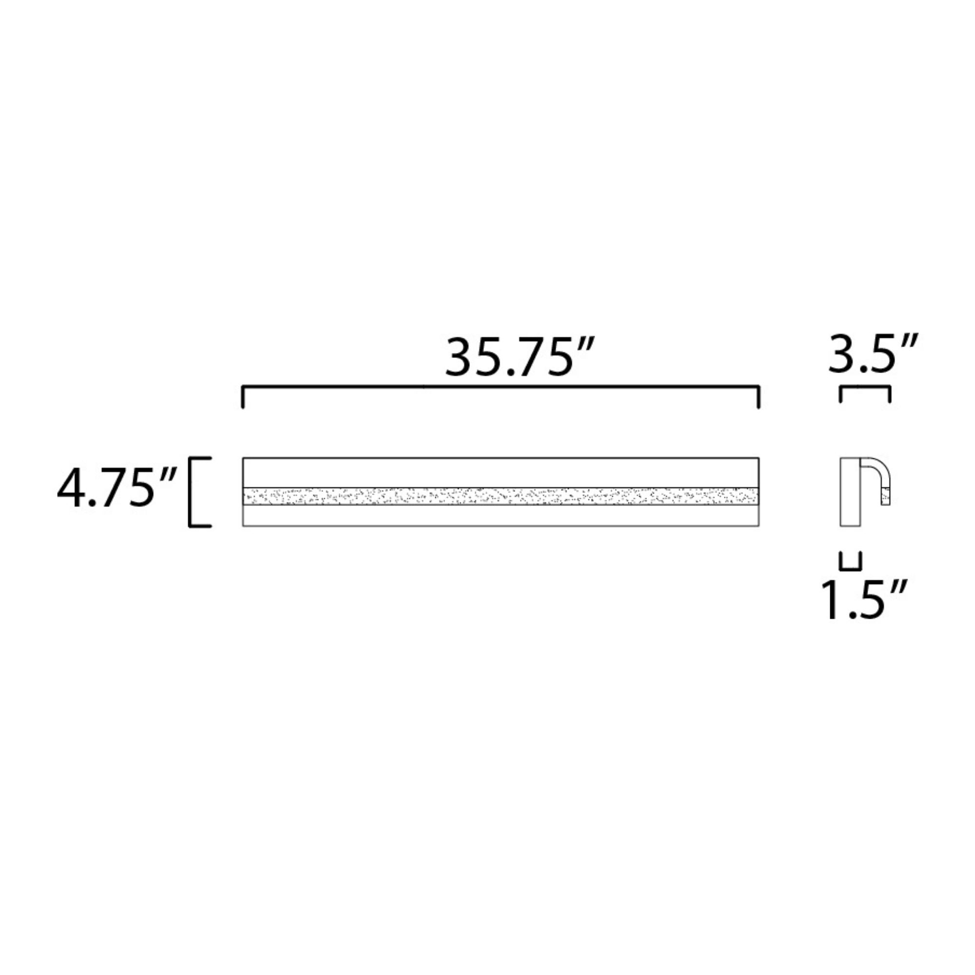 ET2 Lighting - Waterfall 36" LED Bath Vanity, Polished Chrome Finish | Bees Lighting