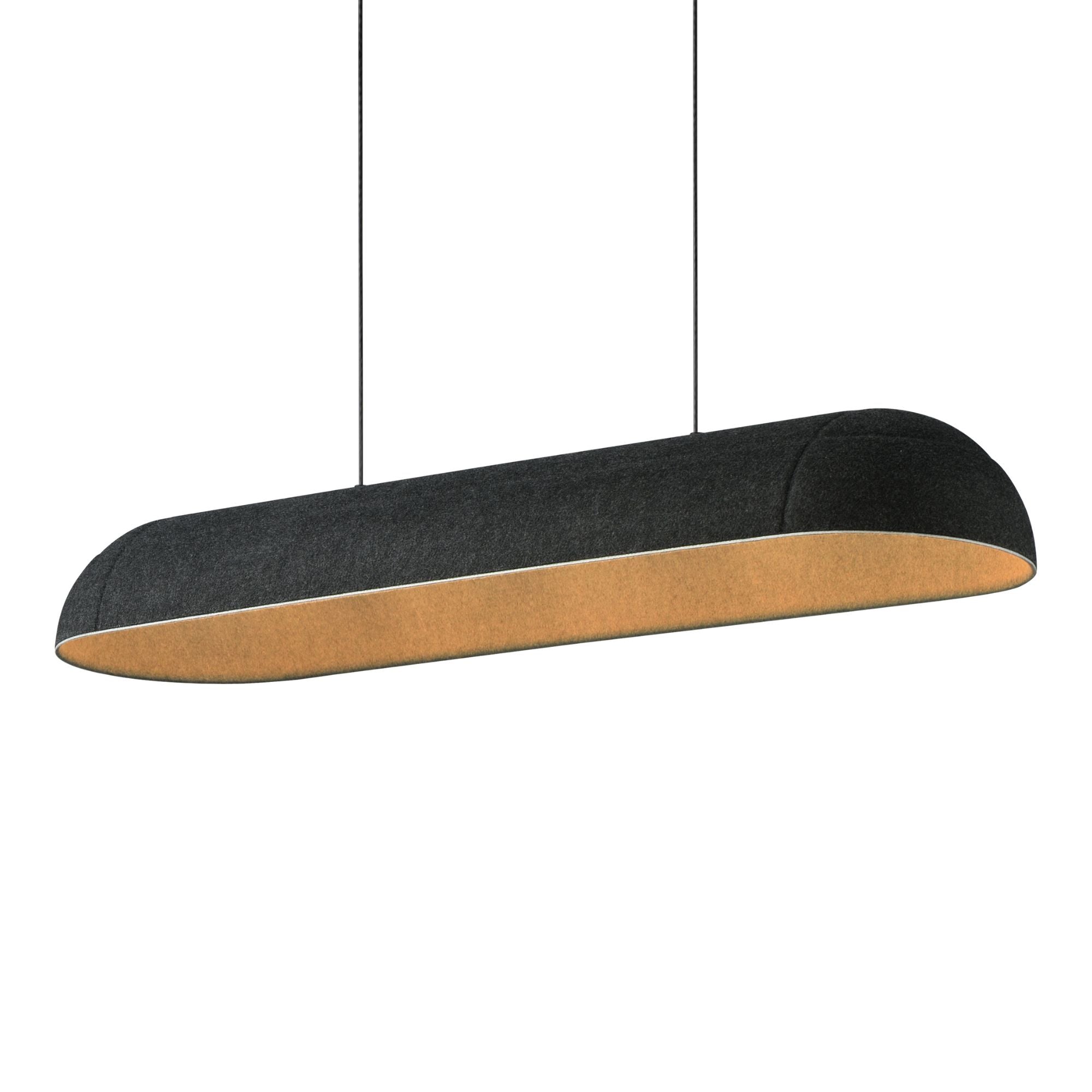 Wimbledon 40" LED Linear Pendant, Dark Gray Finish