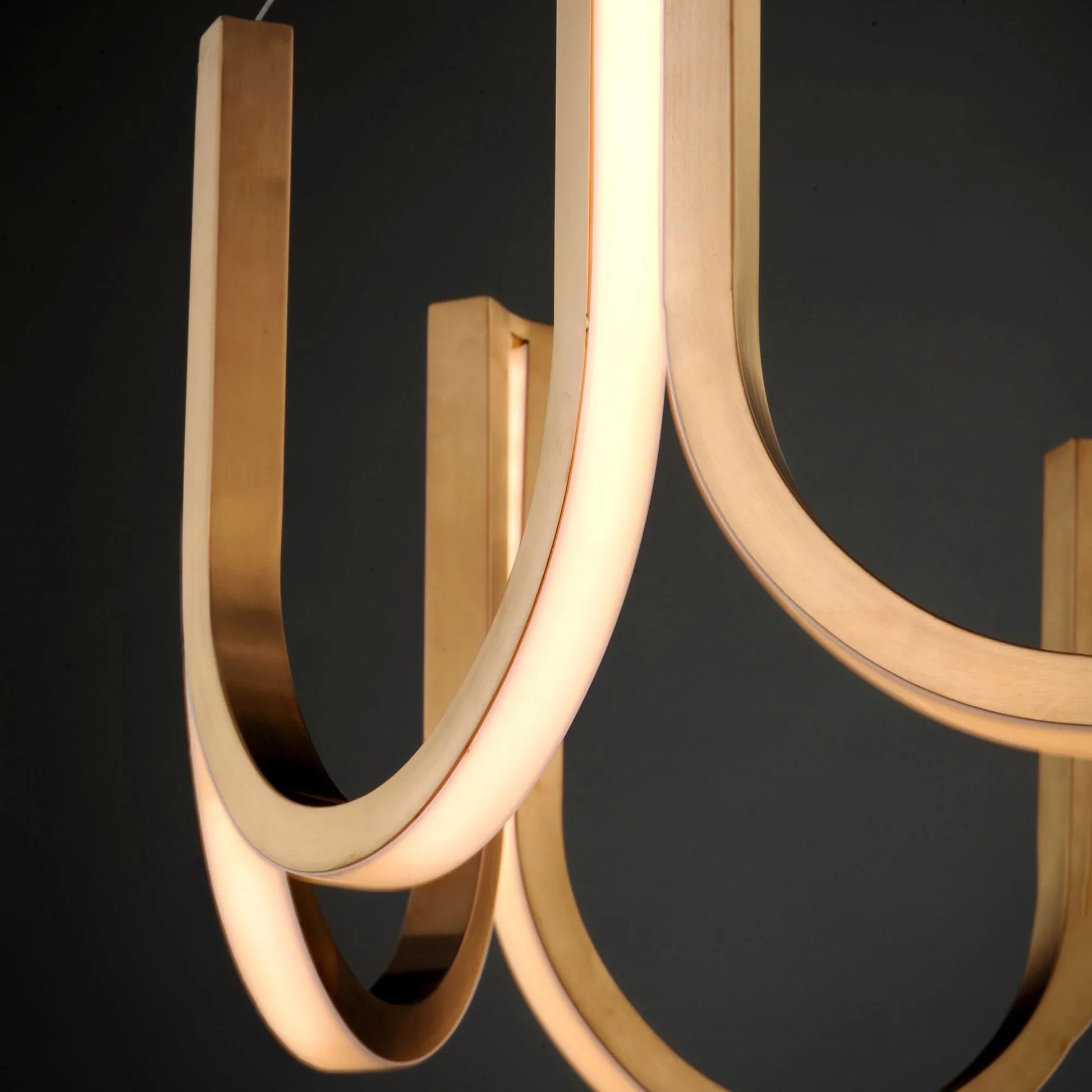 ET2 Lighting - You 26" LED Pendant, Brushed Champagne Finish | Bees Lighting