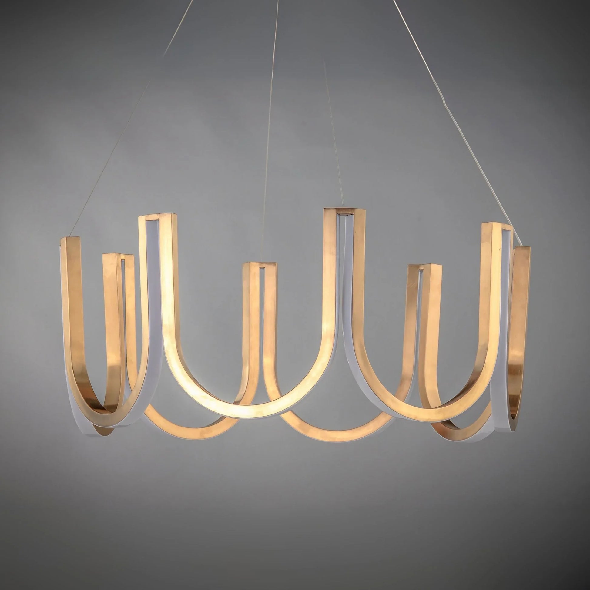 ET2 Lighting - You 26" LED Pendant, Brushed Champagne Finish | Bees Lighting