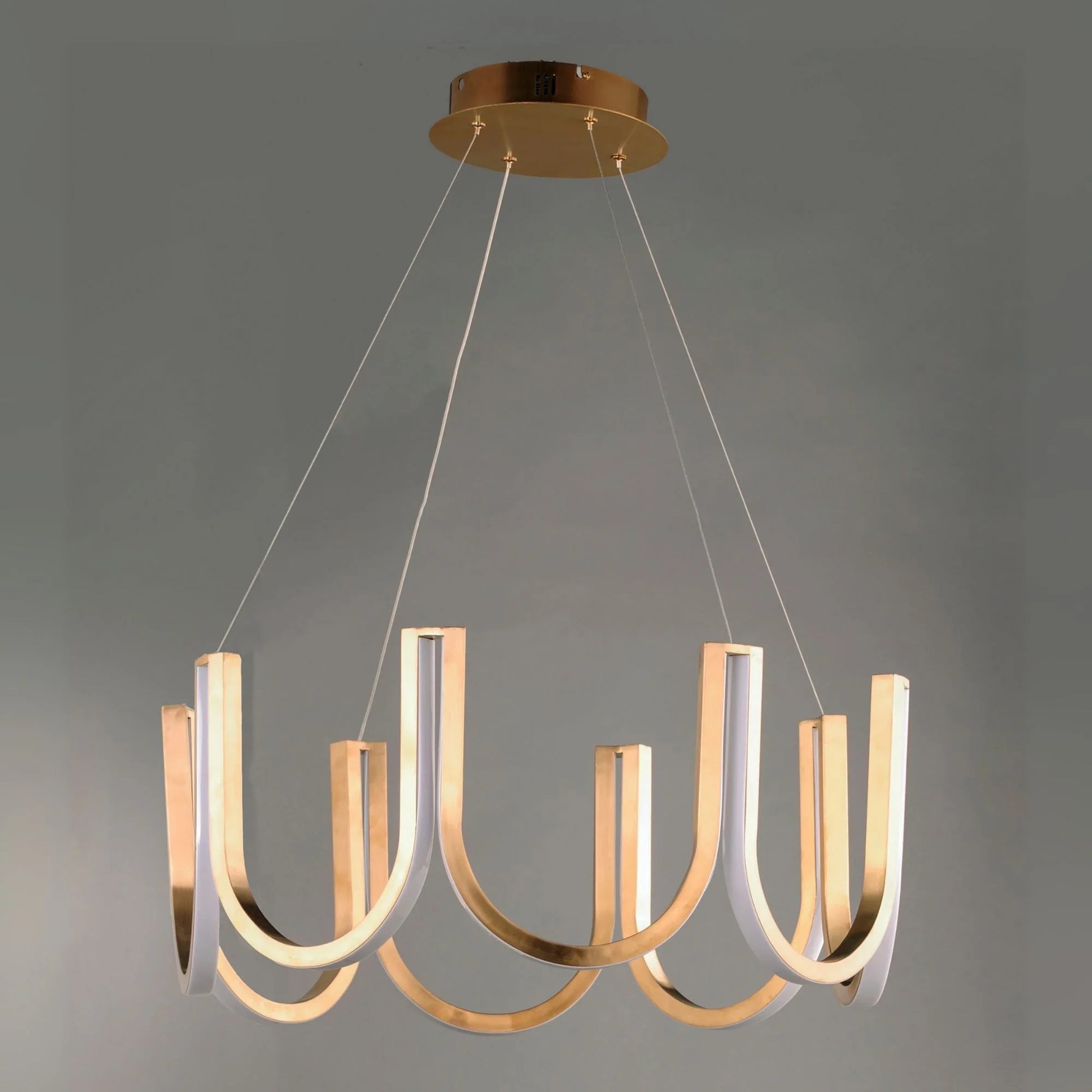 ET2 Lighting - You 26" LED Pendant, Brushed Champagne Finish | Bees Lighting