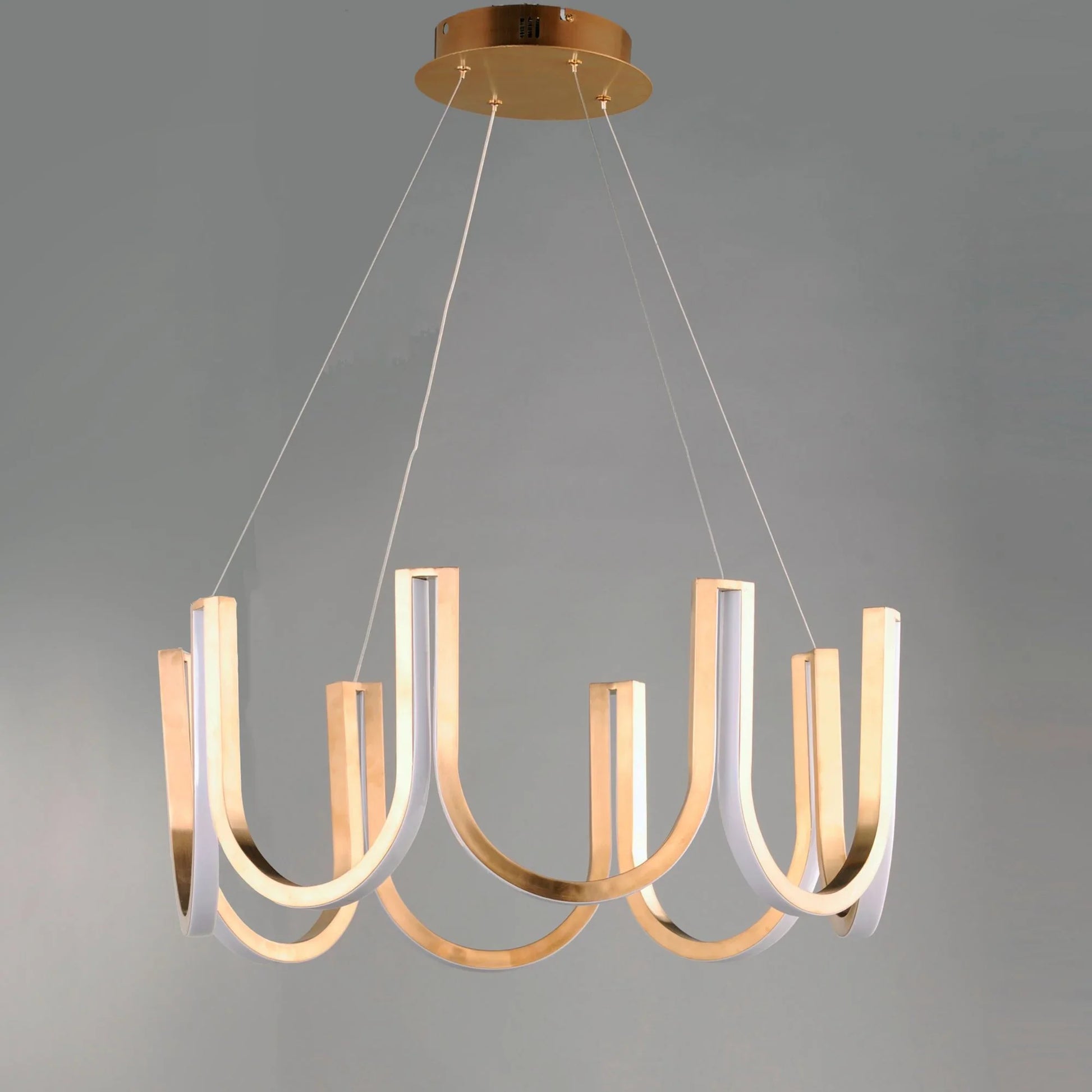 ET2 Lighting - You 26" LED Pendant, Brushed Champagne Finish | Bees Lighting