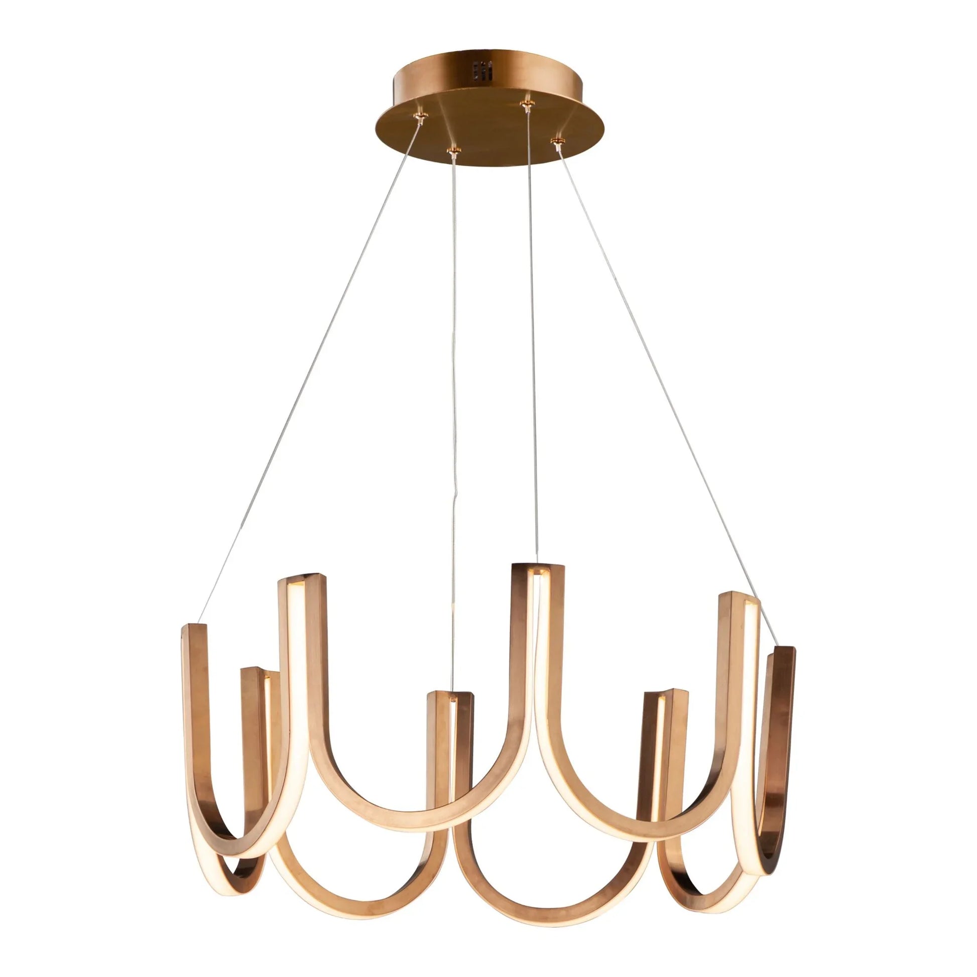 ET2 Lighting - You 26" LED Pendant, Brushed Champagne Finish | Bees Lighting