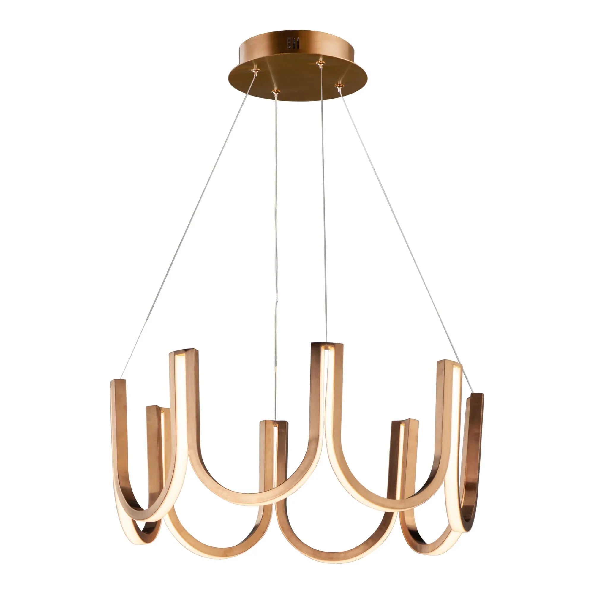 ET2 Lighting - You 26" LED Pendant, Brushed Champagne Finish | Bees Lighting