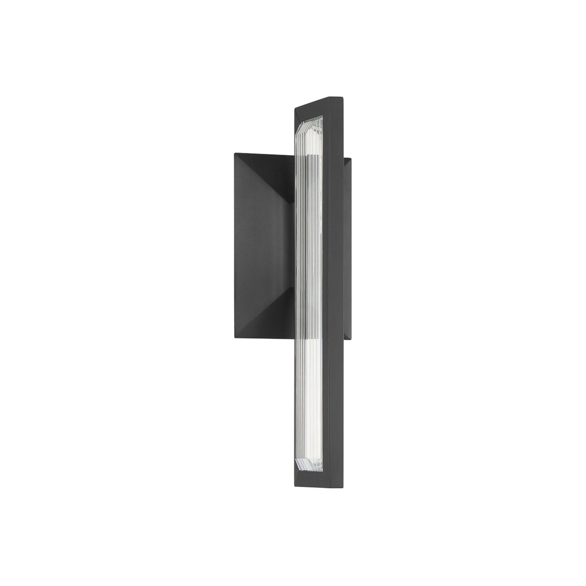 Eurofase Aelin Outdoor Sconce, 14 in. Height, Matte Black with Contemporary Crystal Accents