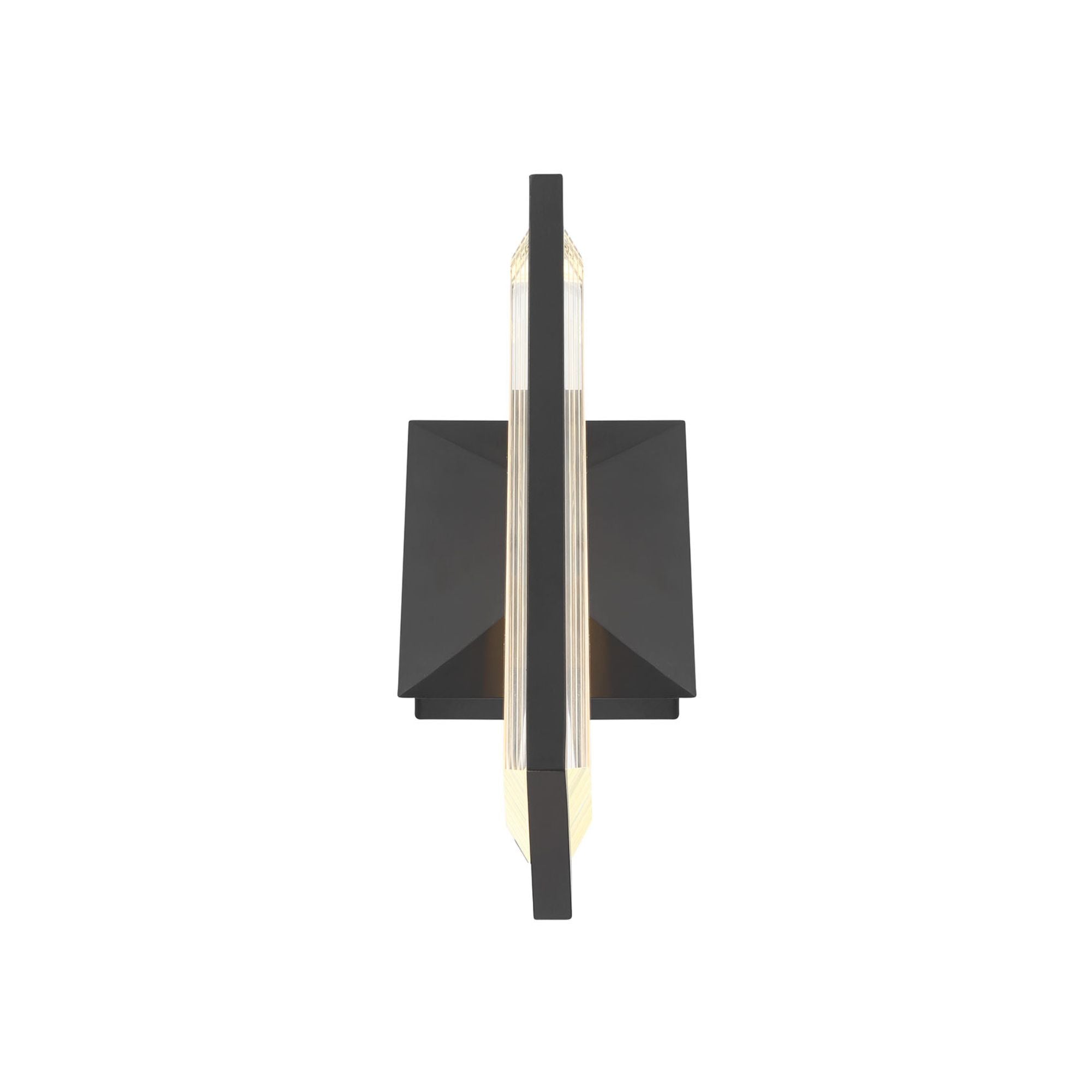 Eurofase Aelin Outdoor Sconce, 14 in. Height, Matte Black with Contemporary Crystal Accents