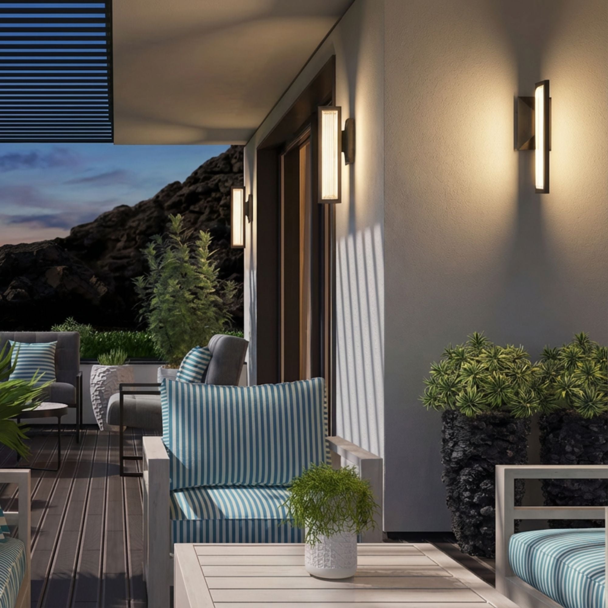 Eurofase Aelin Outdoor Sconce, Matte Black