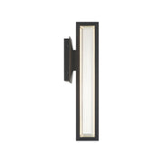 Eurofase Aelin Outdoor Sconce, 18 in. Height, Matte Black with Contemporary Crystal Accents
