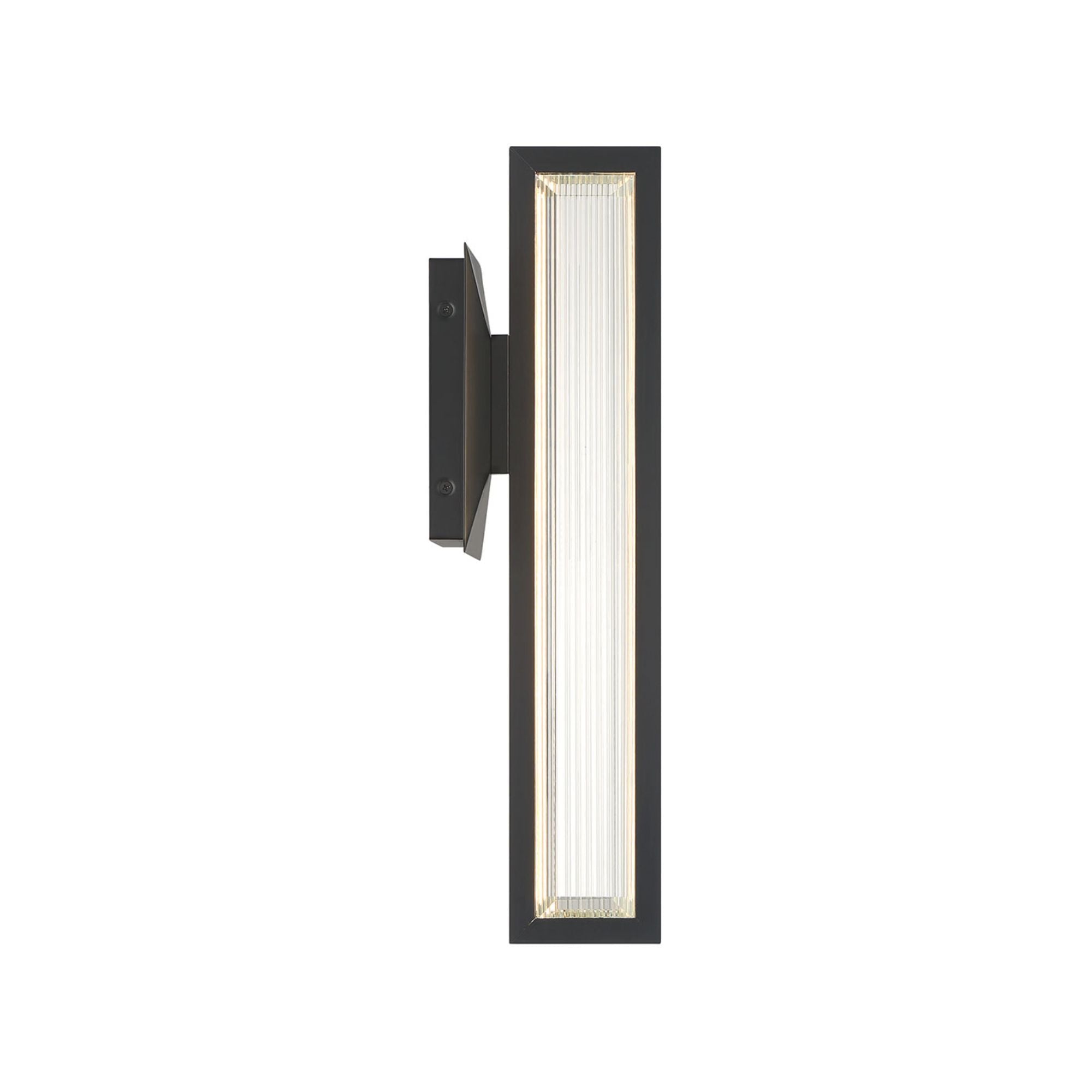Eurofase Aelin Outdoor Sconce, 18 in. Height, Matte Black with Contemporary Crystal Accents