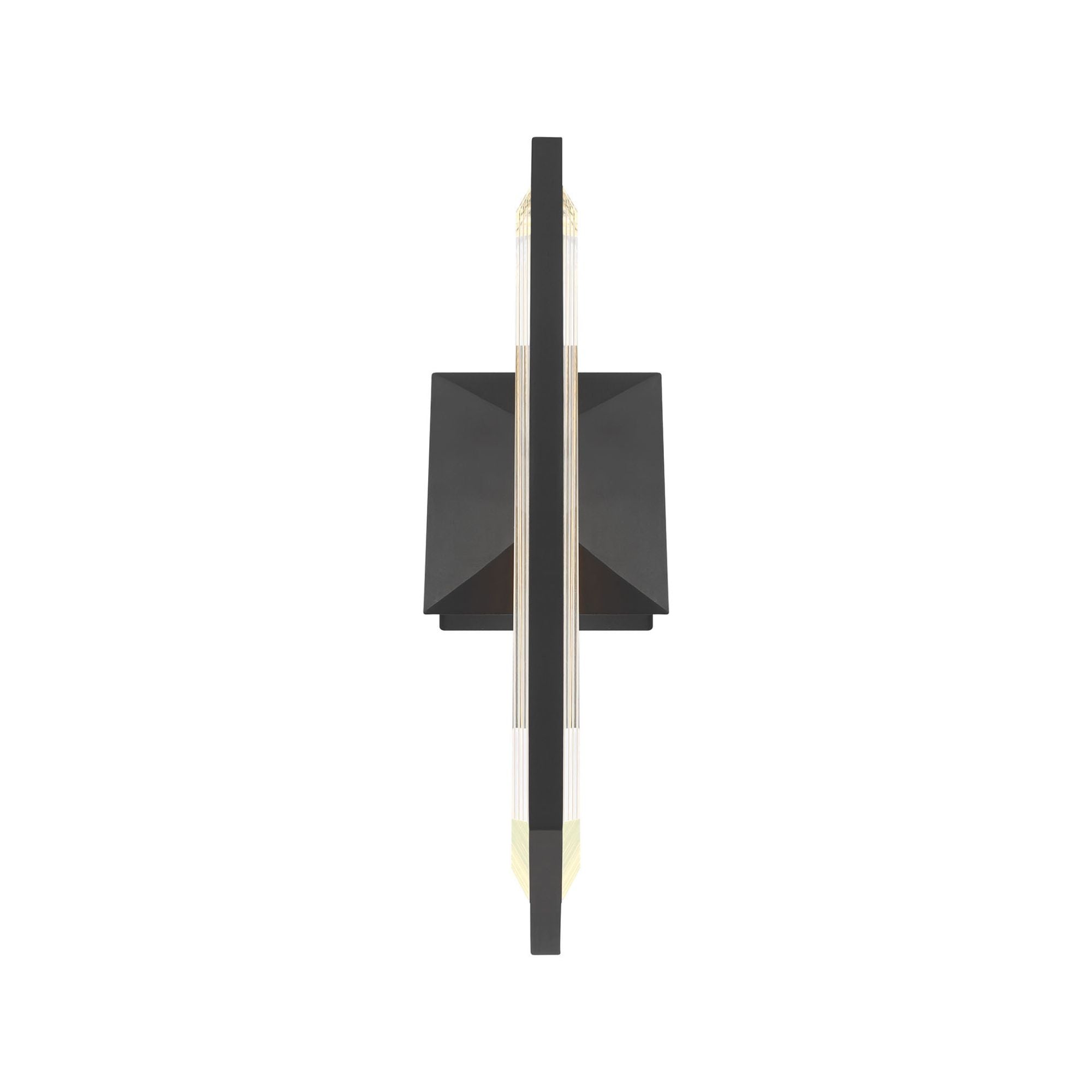 Eurofase Aelin Outdoor Sconce, 18 in. Height, Matte Black with Contemporary Crystal Accents