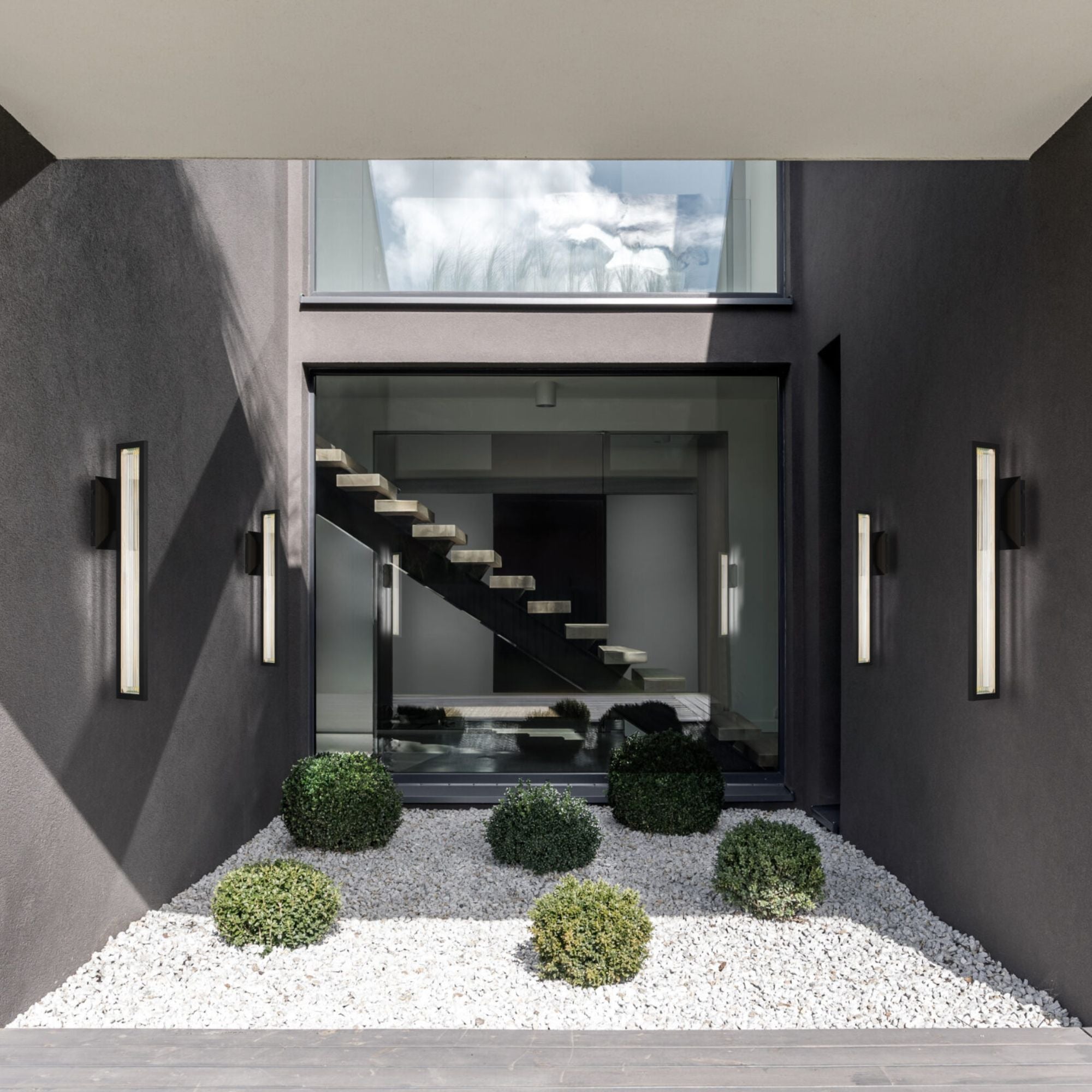 Eurofase Aelin Outdoor Sconce, Matte Black