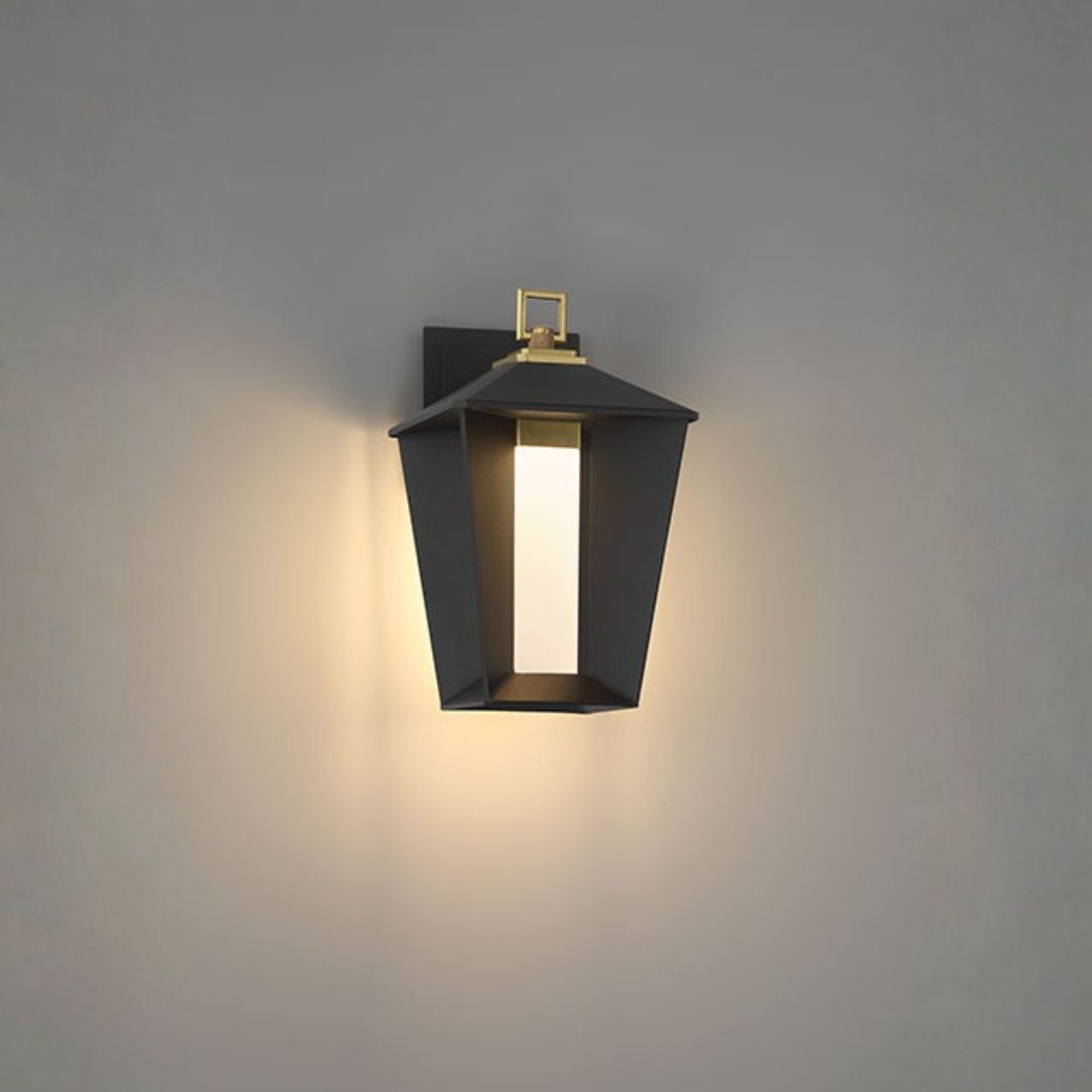 Eurofase Andson Outdoor Sconce, 12.75 in. Height, Brass-Sand Black Mix