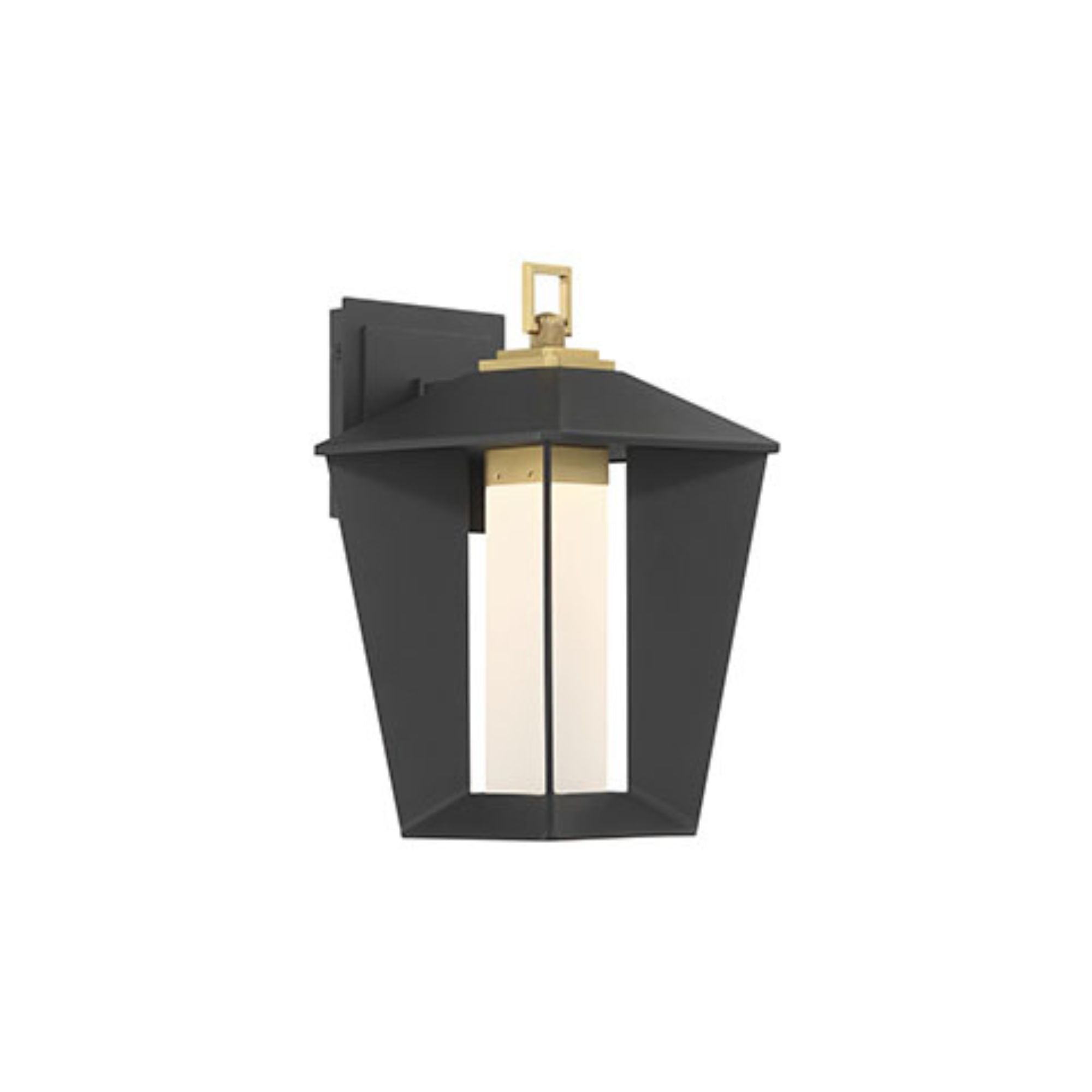 Eurofase Andson Outdoor Sconce, 12.75 in. Height, Brass-Sand Black Mix