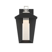 Eurofase Andson Outdoor Sconce, 12.75in. Height, Satin Nickel-Sand Black Mix