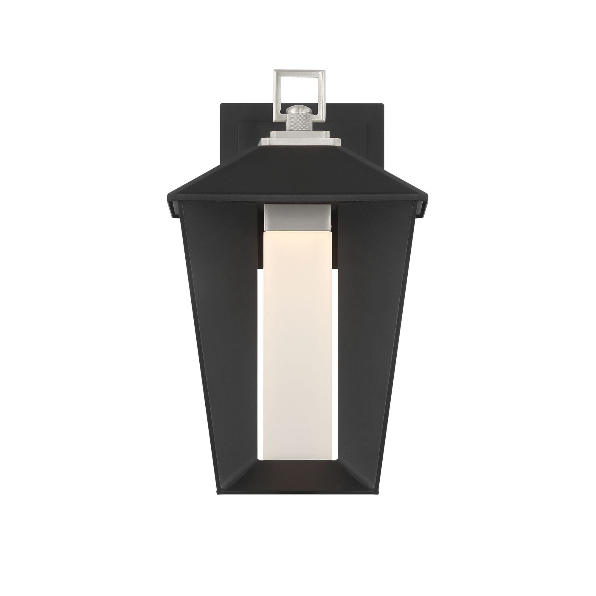 Eurofase Andson Outdoor Sconce, 12.75in. Height, Satin Nickel-Sand Black Mix