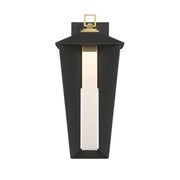 Eurofase Andson Outdoor Sconce, 18.75 in. Height, Brass-Sand Black Mix