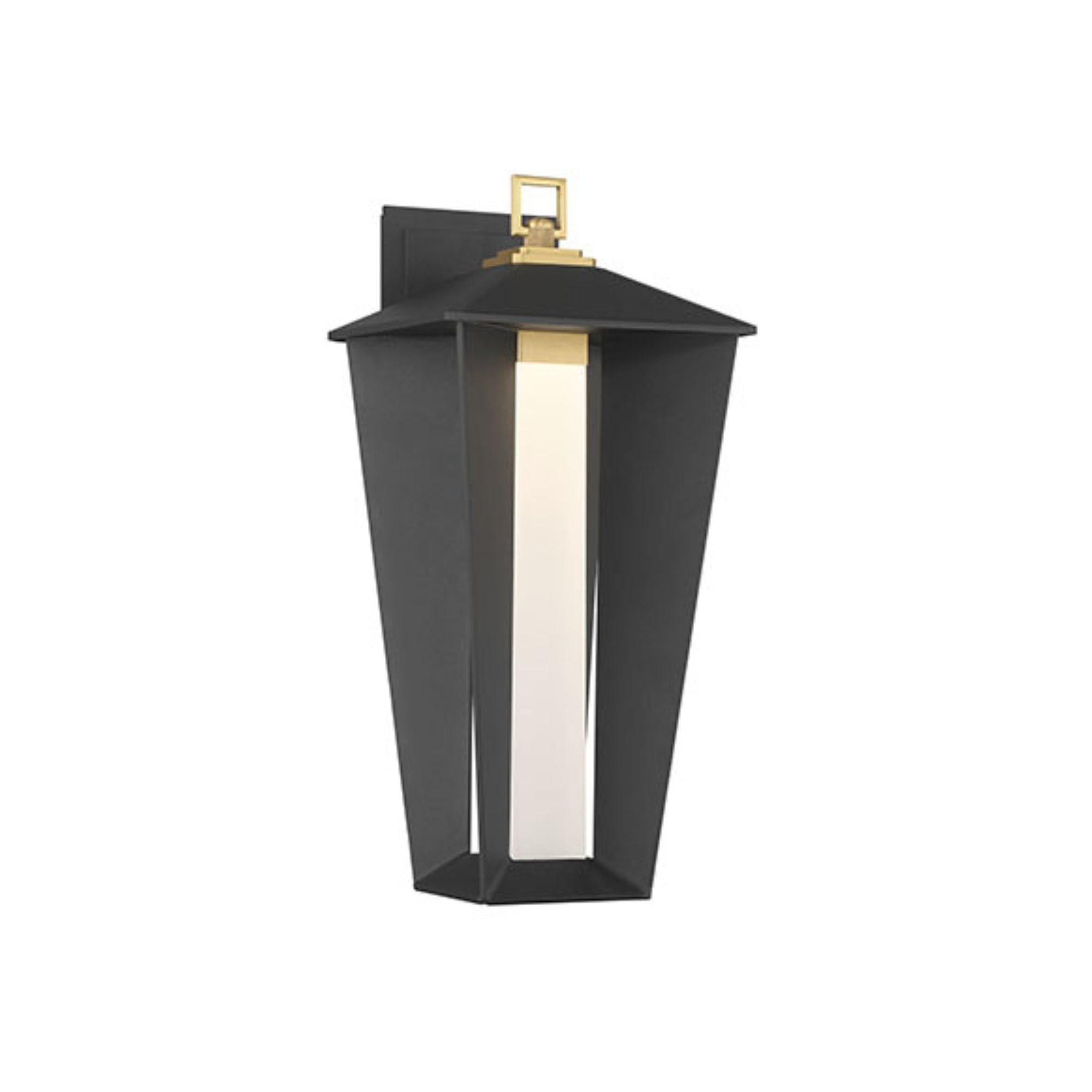 Eurofase Andson Outdoor Sconce, 18.75 in. Height, Brass-Sand Black Mix