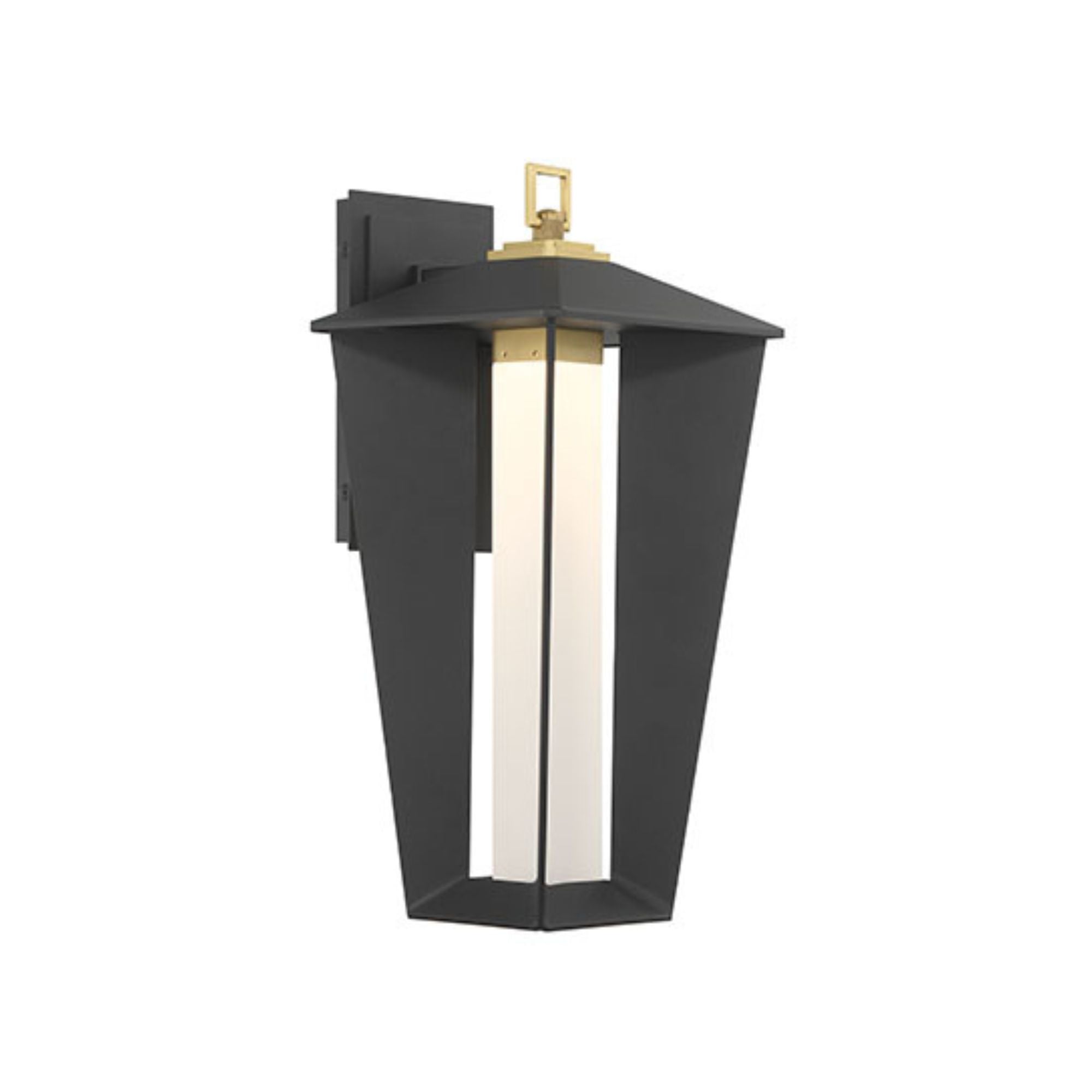 Eurofase Andson Outdoor Sconce, 18.75 in. Height, Brass-Sand Black Mix