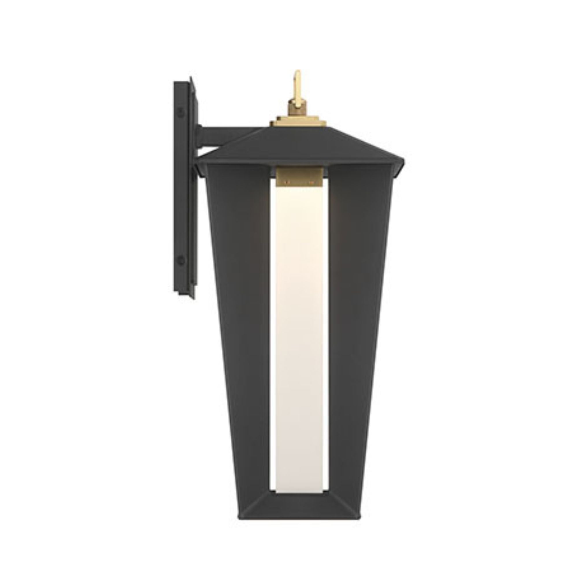 Eurofase Andson Outdoor Sconce, 18.75 in. Height, Brass-Sand Black Mix