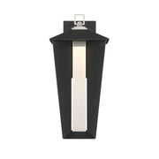 Eurofase Andson Outdoor Sconce, 18.75 in. Height, Satin Nickel-Sand Black Mix
