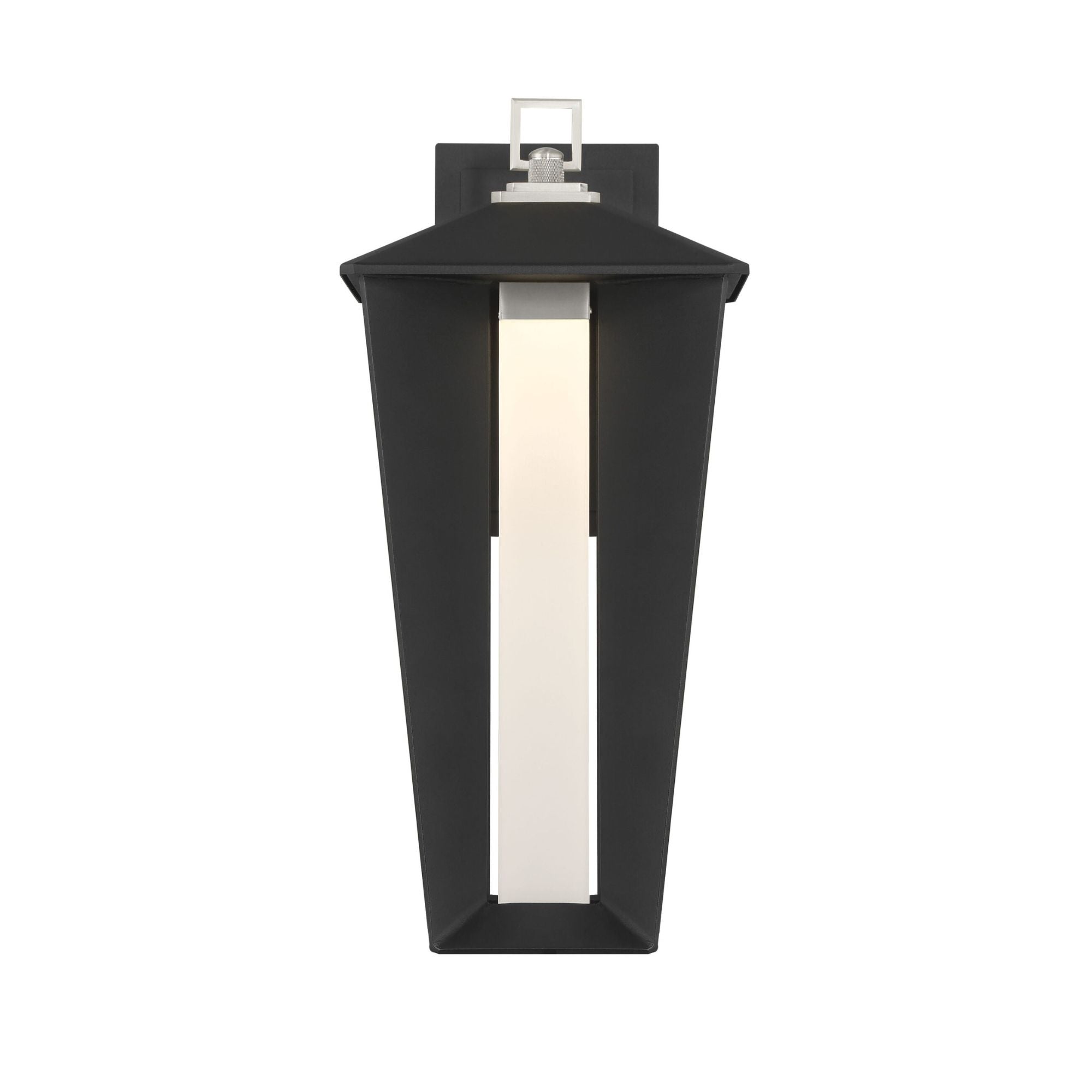 Eurofase Andson Outdoor Sconce, 18.75 in. Height, Satin Nickel-Sand Black Mix