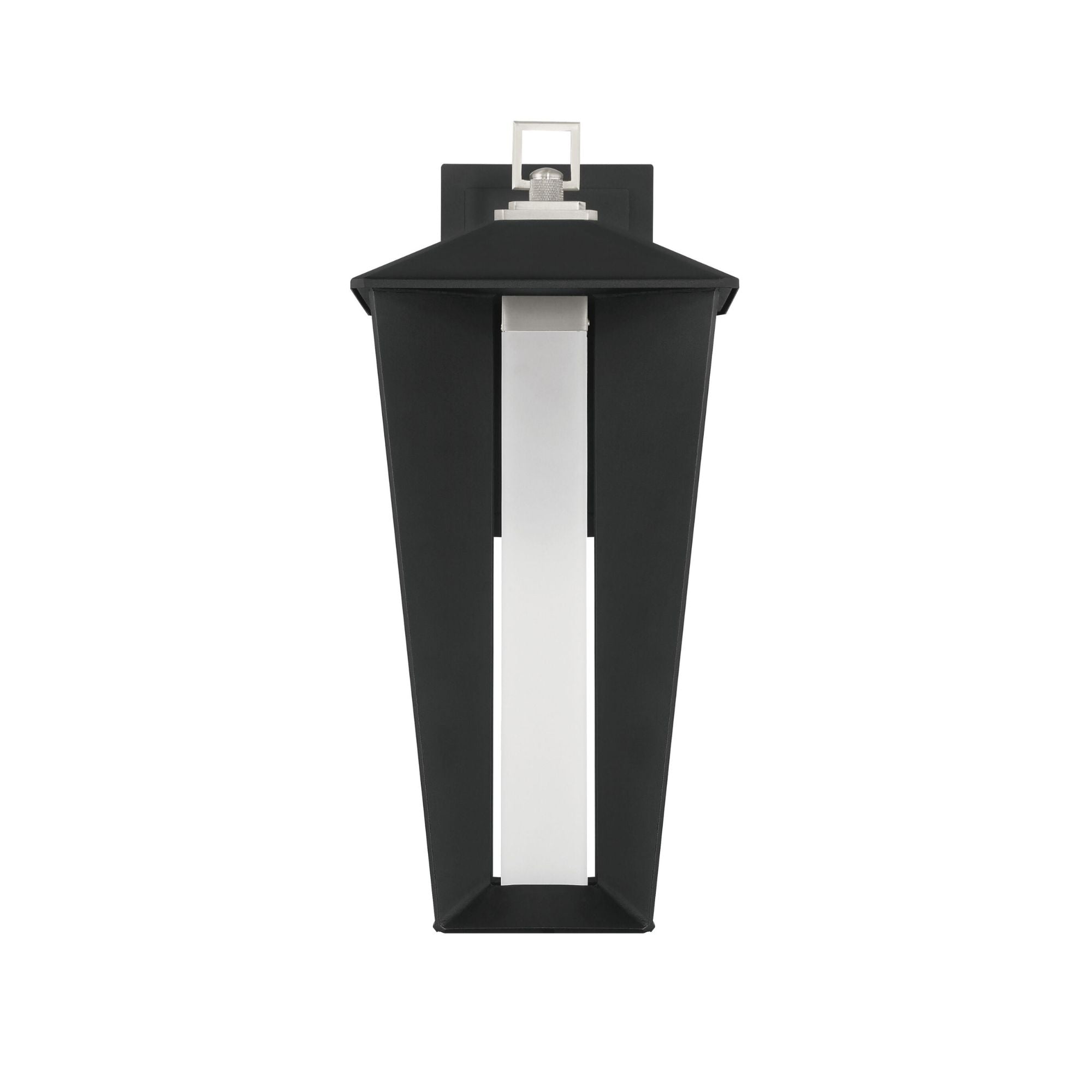 Eurofase Andson Outdoor Sconce, 18.75 in. Height, Satin Nickel-Sand Black Mix