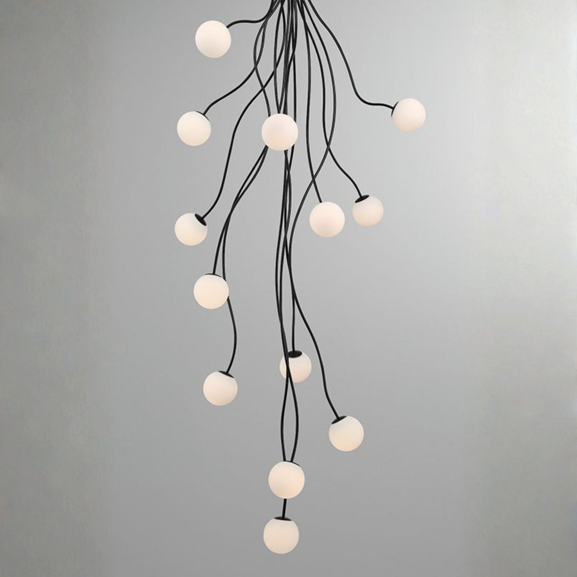Eurofase Athena 28 in. 13-Light Chandelier, Matte Black