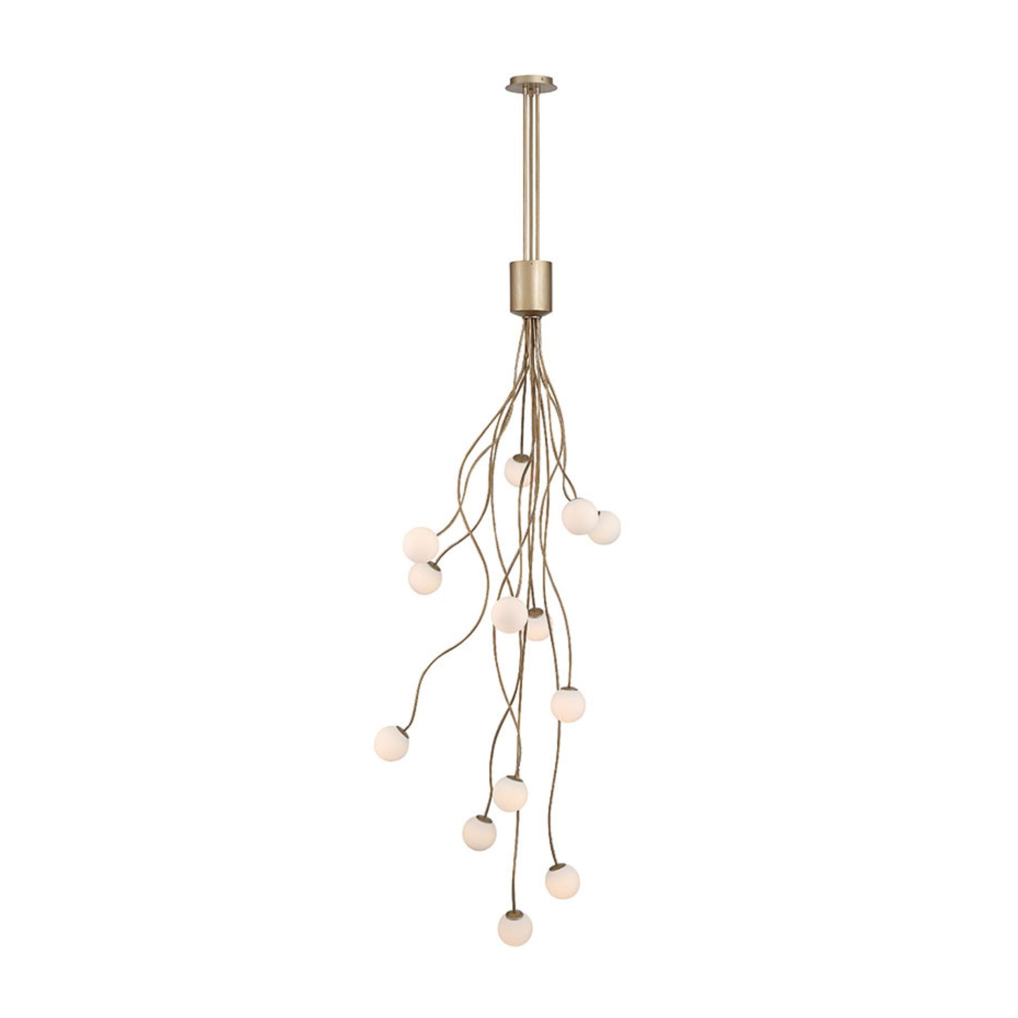 Eurofase Athena 28 in. 13-Light Chandelier, Antique Gold