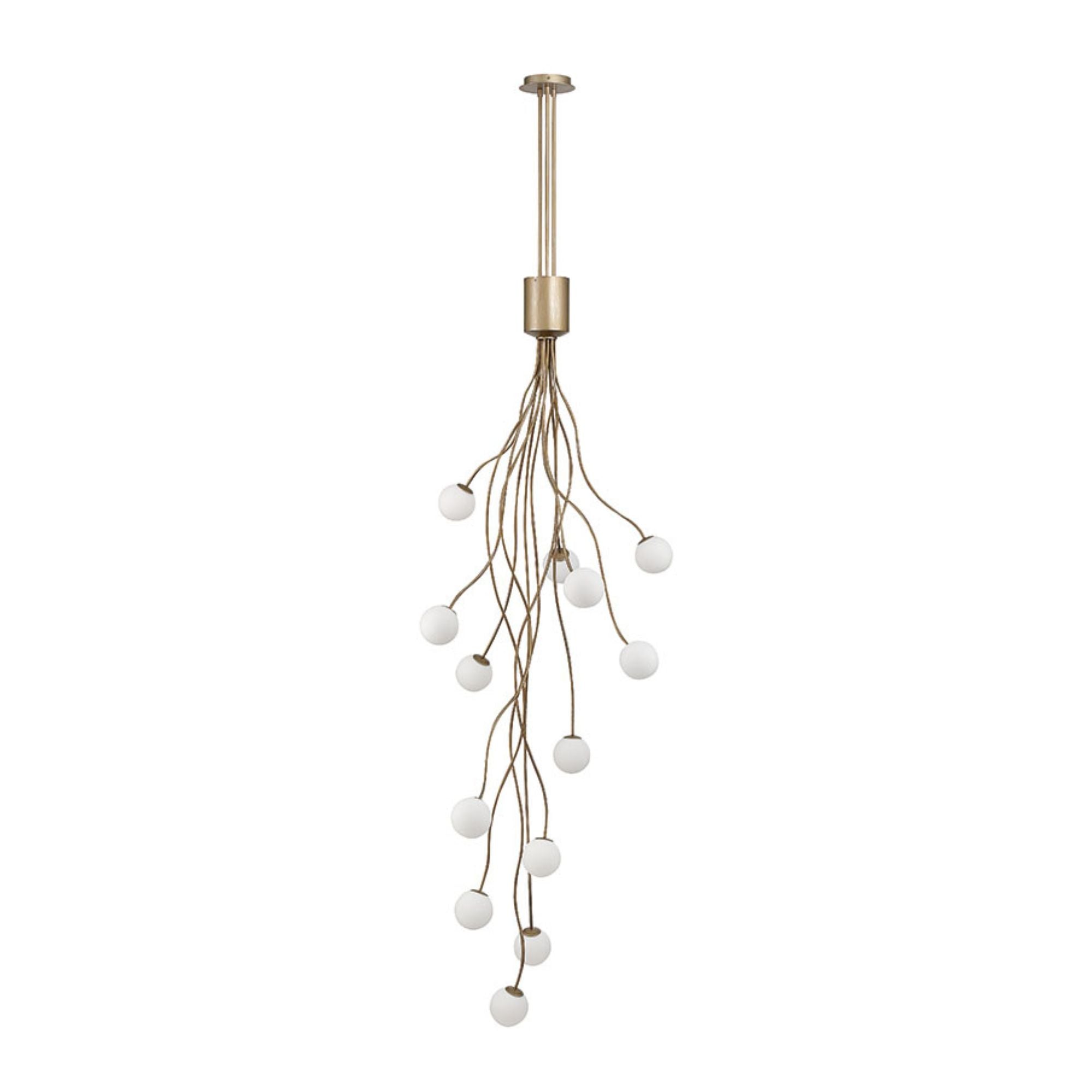 Eurofase Athena 28 in. 13-Light Chandelier, Antique Gold