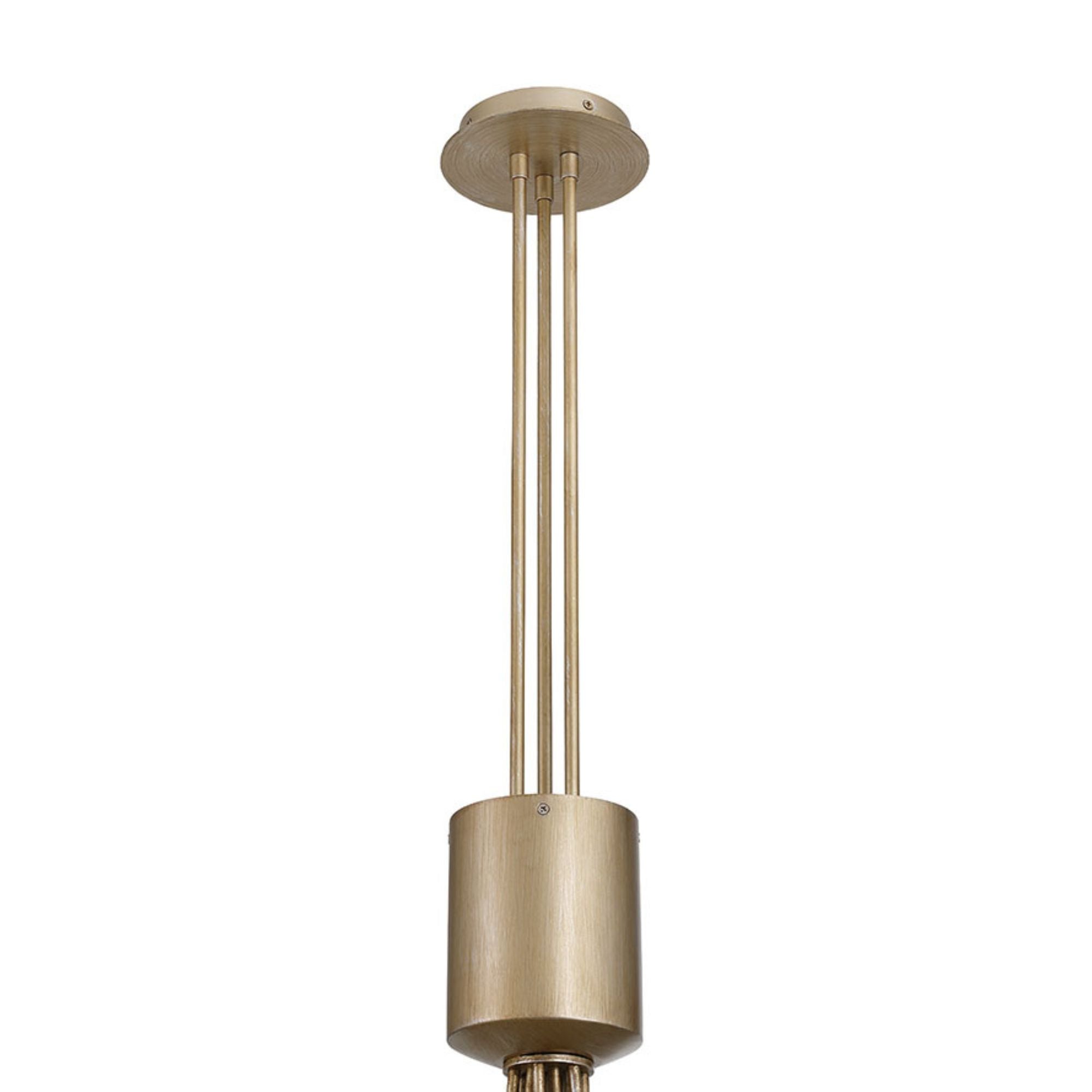 Eurofase Athena 28 in. 13-Light Chandelier, Antique Gold